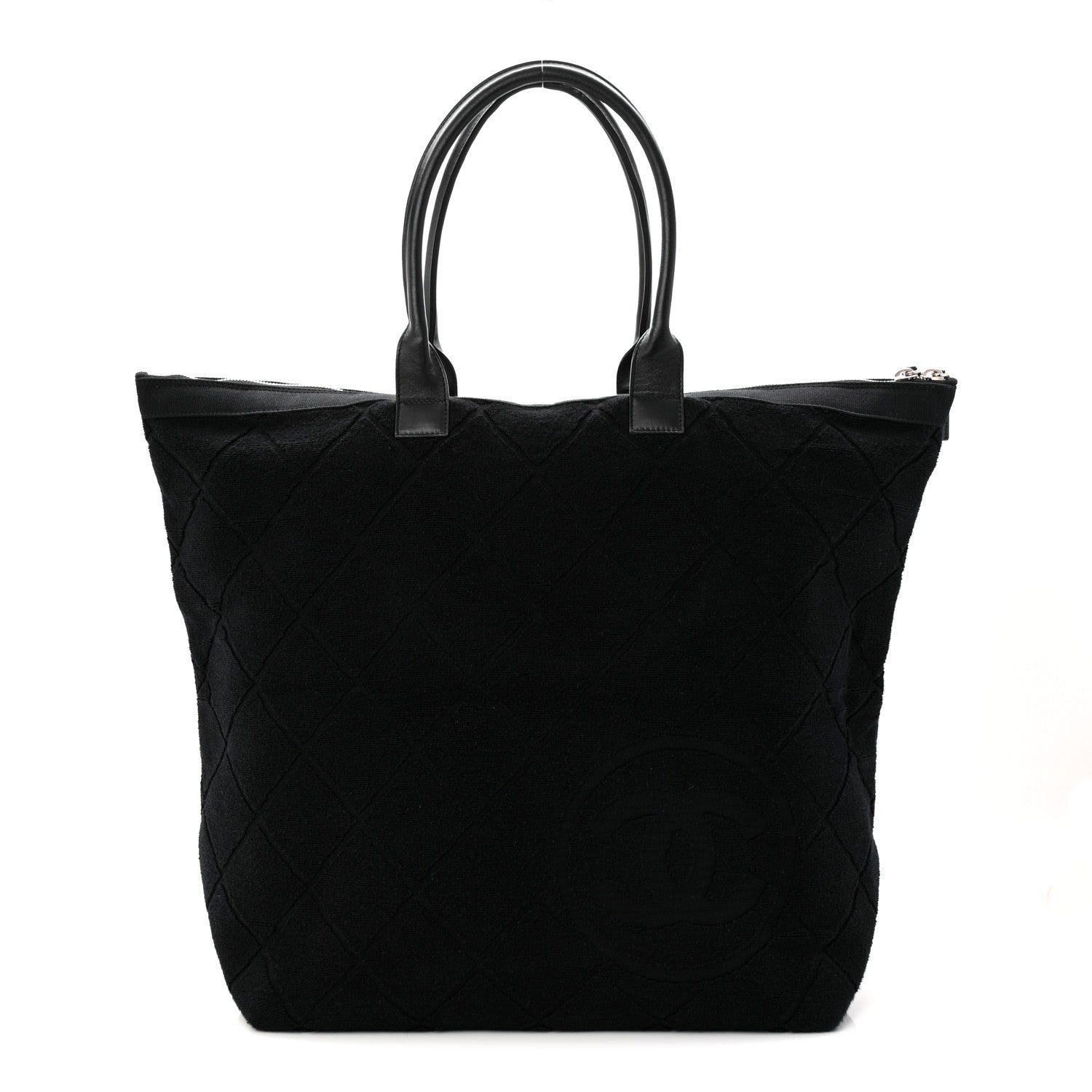 Terry Cotton CC Beach Tote  Black