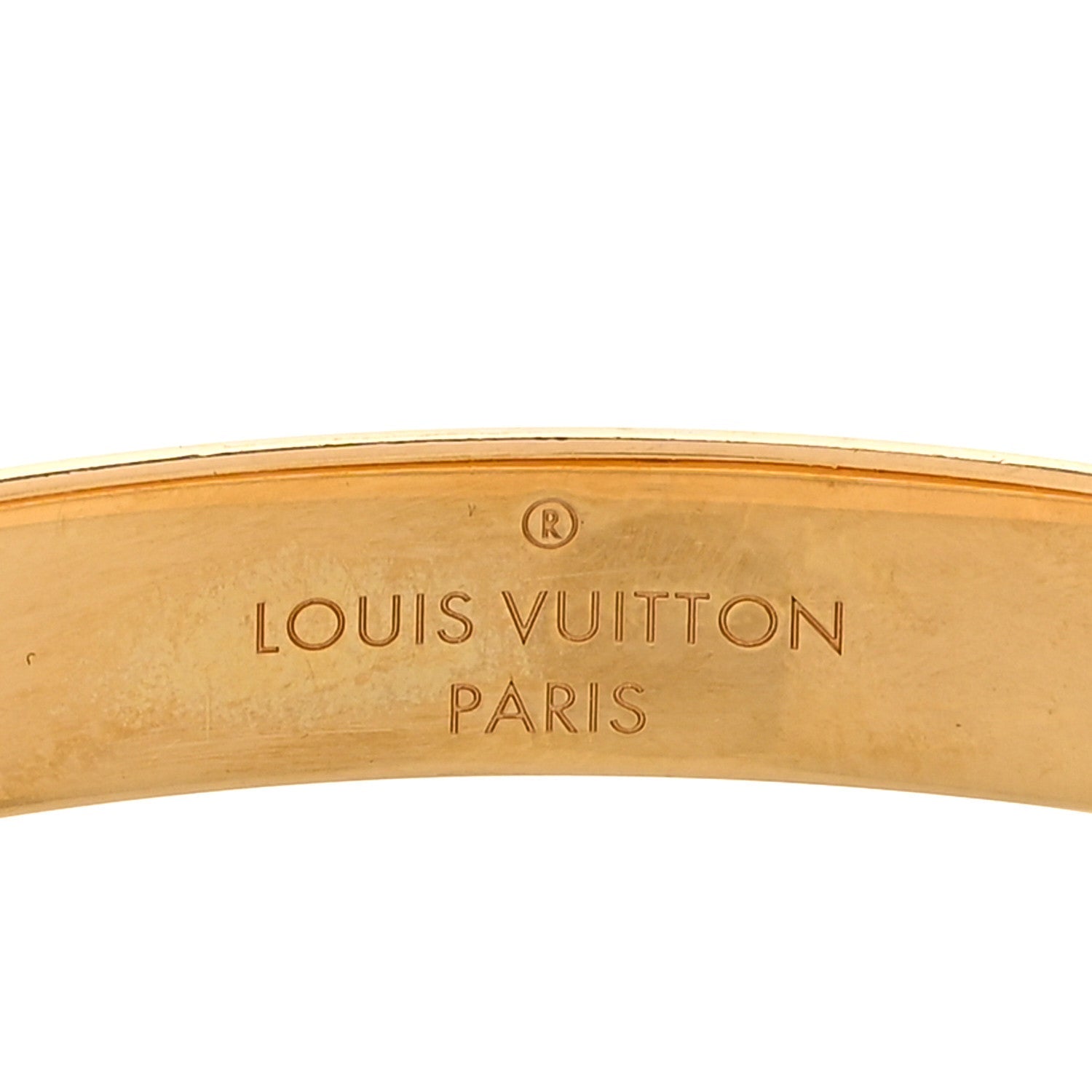 Brass Monogram Nanogram Cuff S Gold