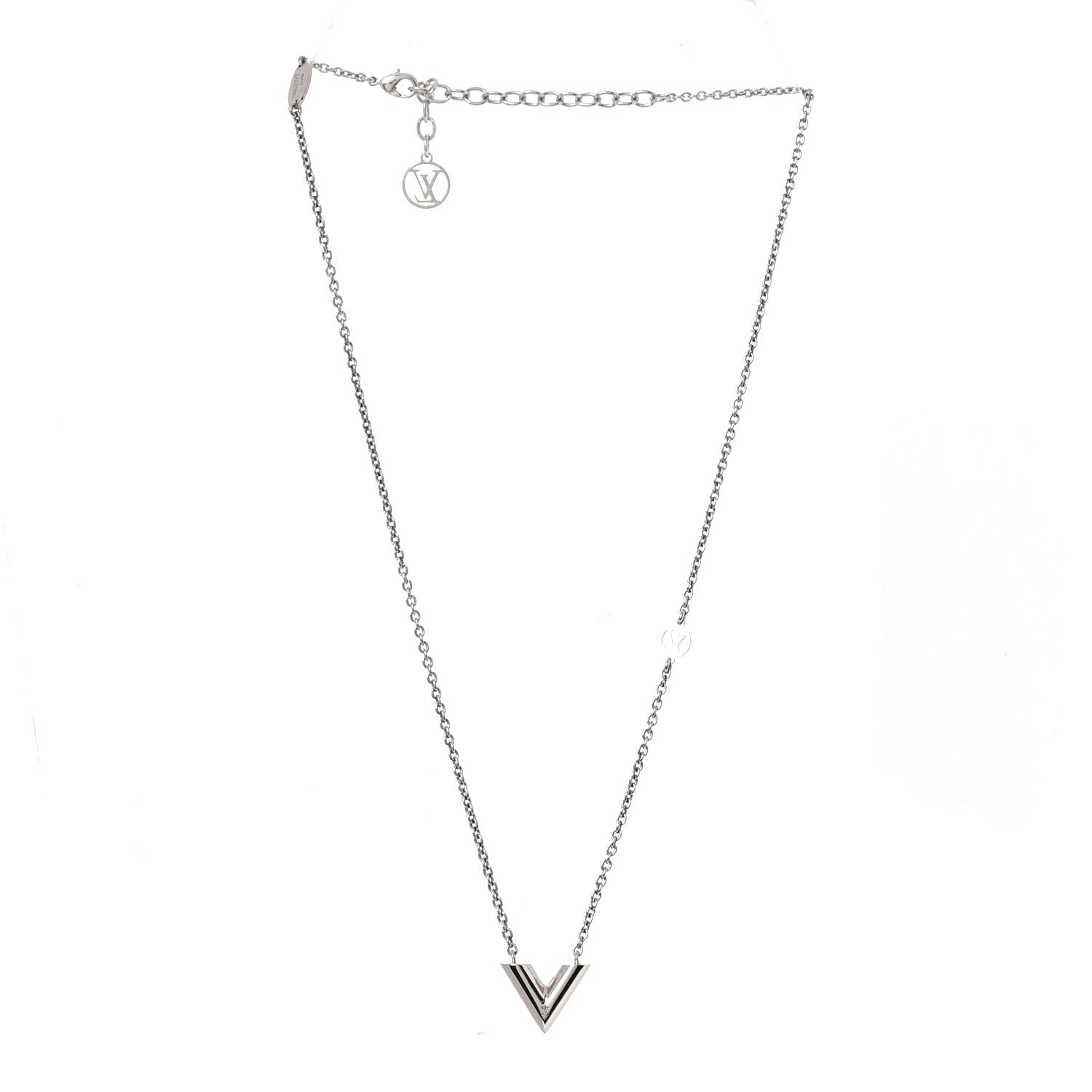 Metal Essential V Supple Necklace Silver