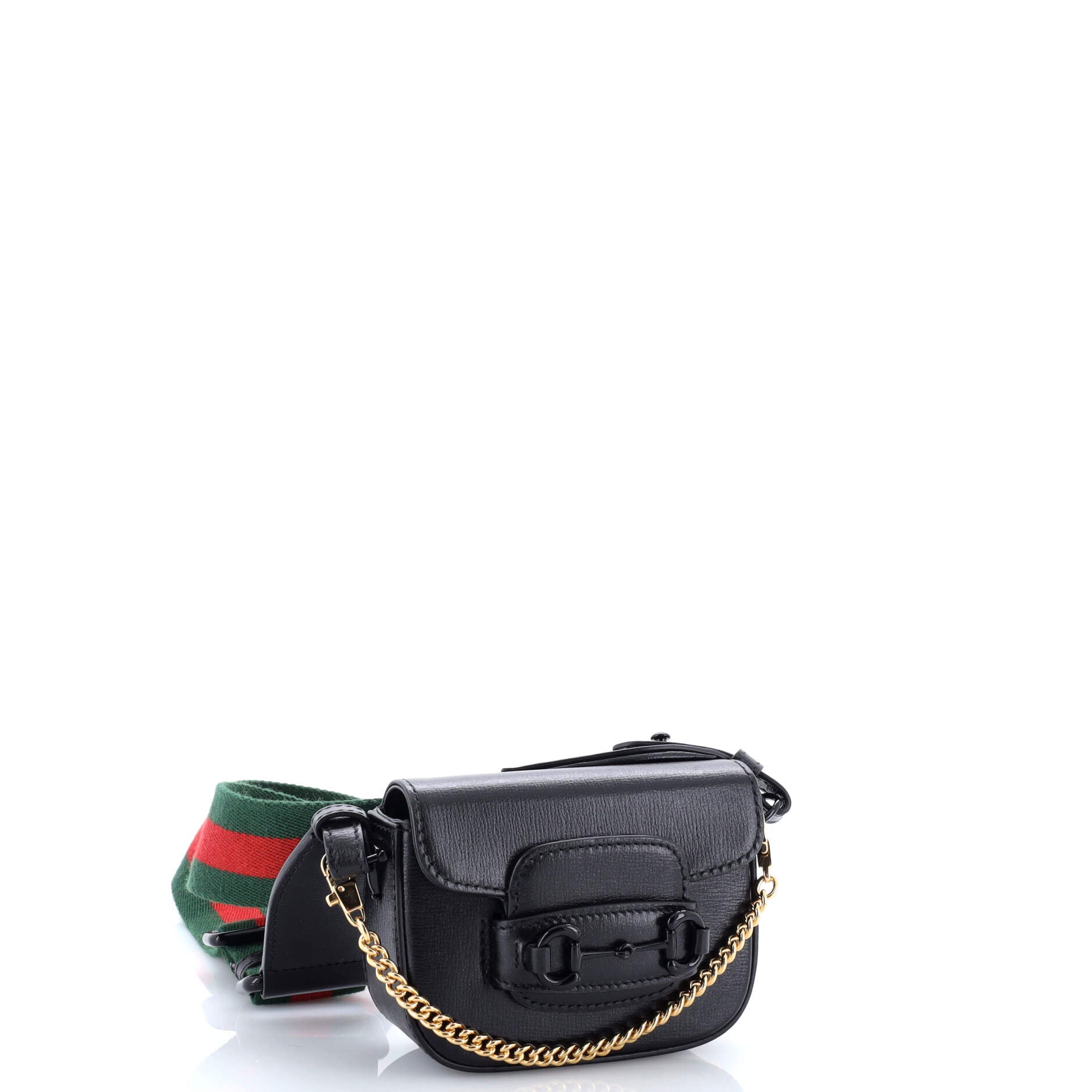 Horsebit 1955 Flap Wallet with Strap Leather