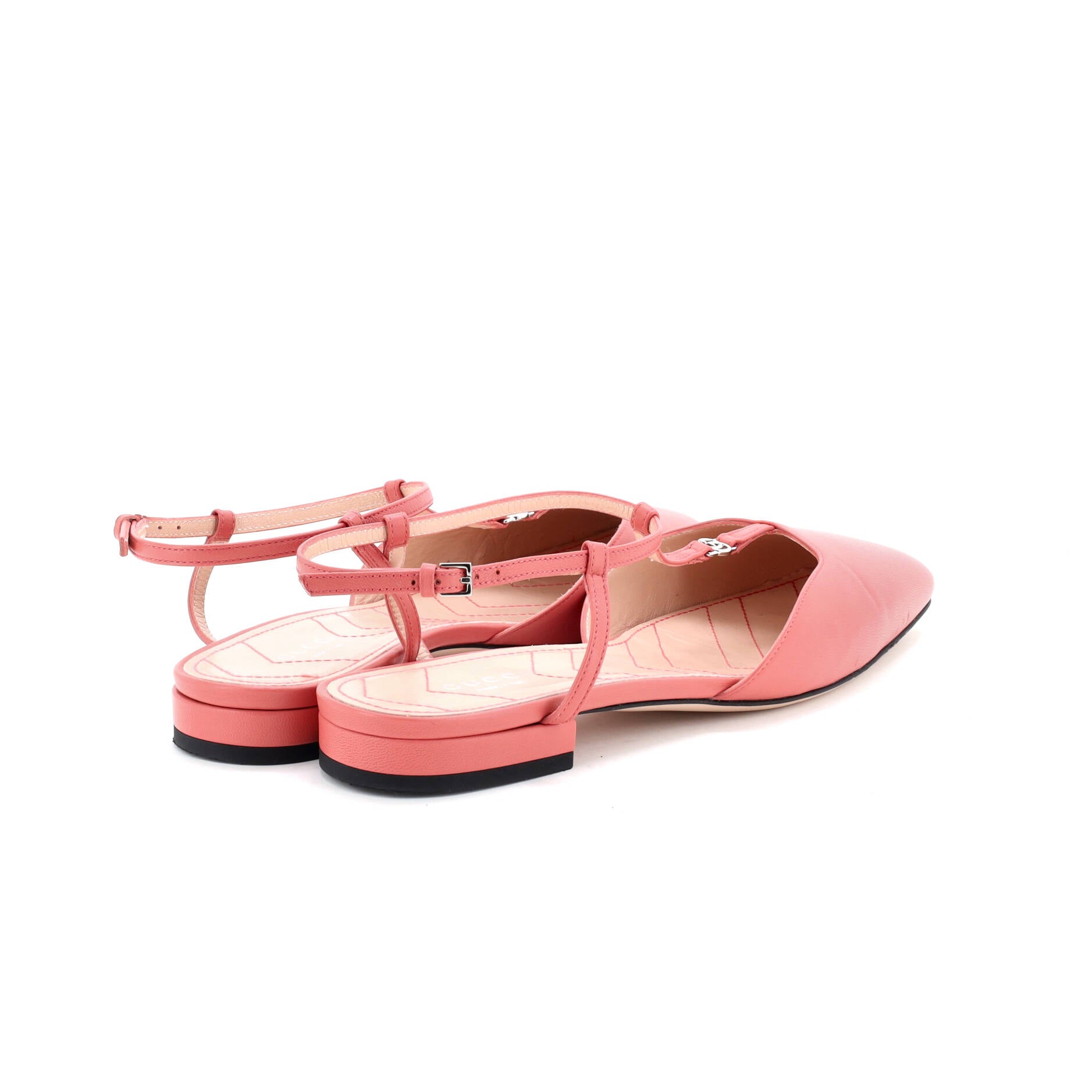 Women's GG Slingback Flats Leather