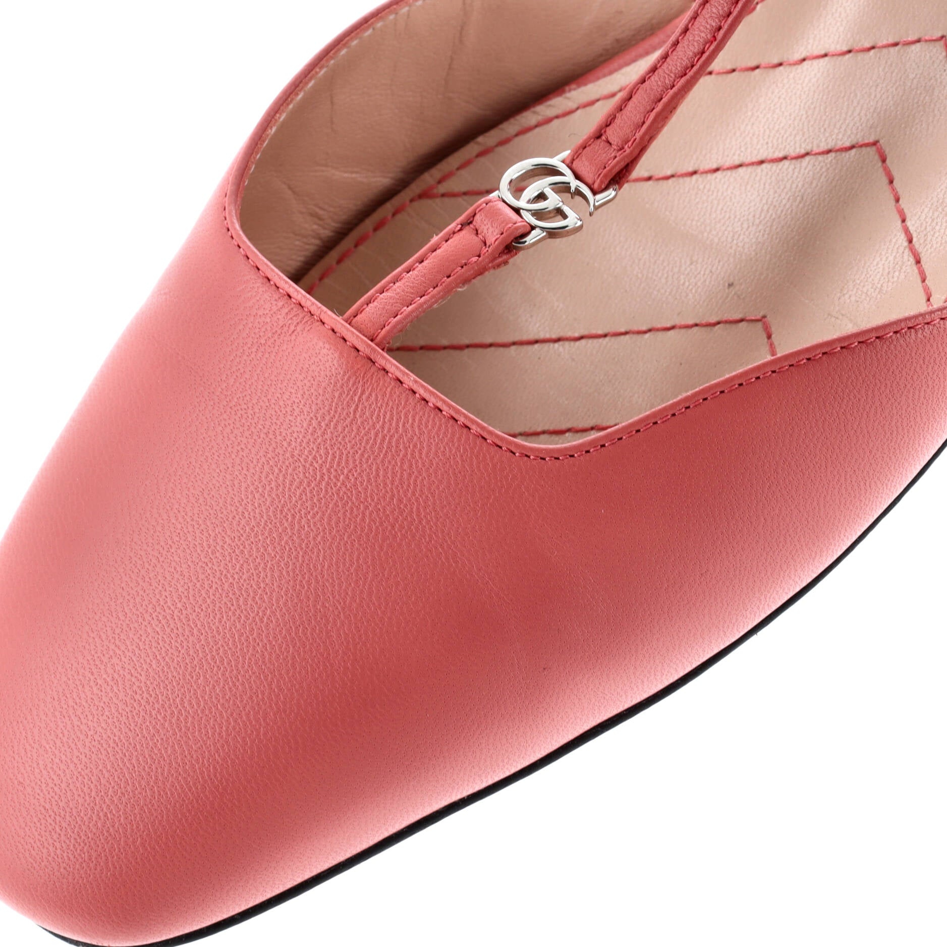 Women's GG Slingback Flats Leather