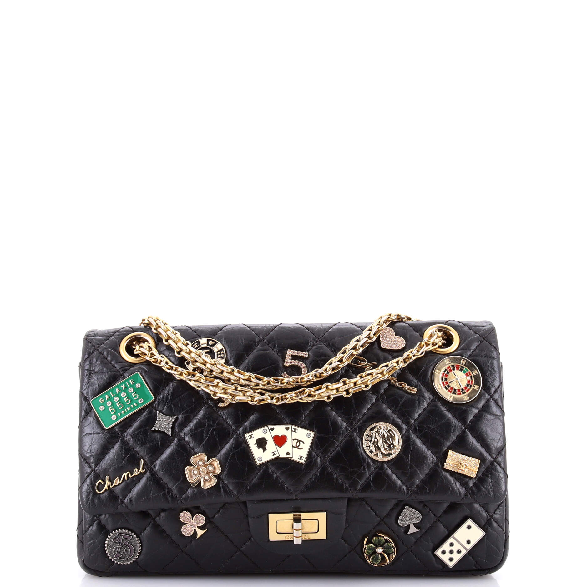 Lucky Charms Reissue 2.55 Flap Bag Quilted Aged Calfskin 225
