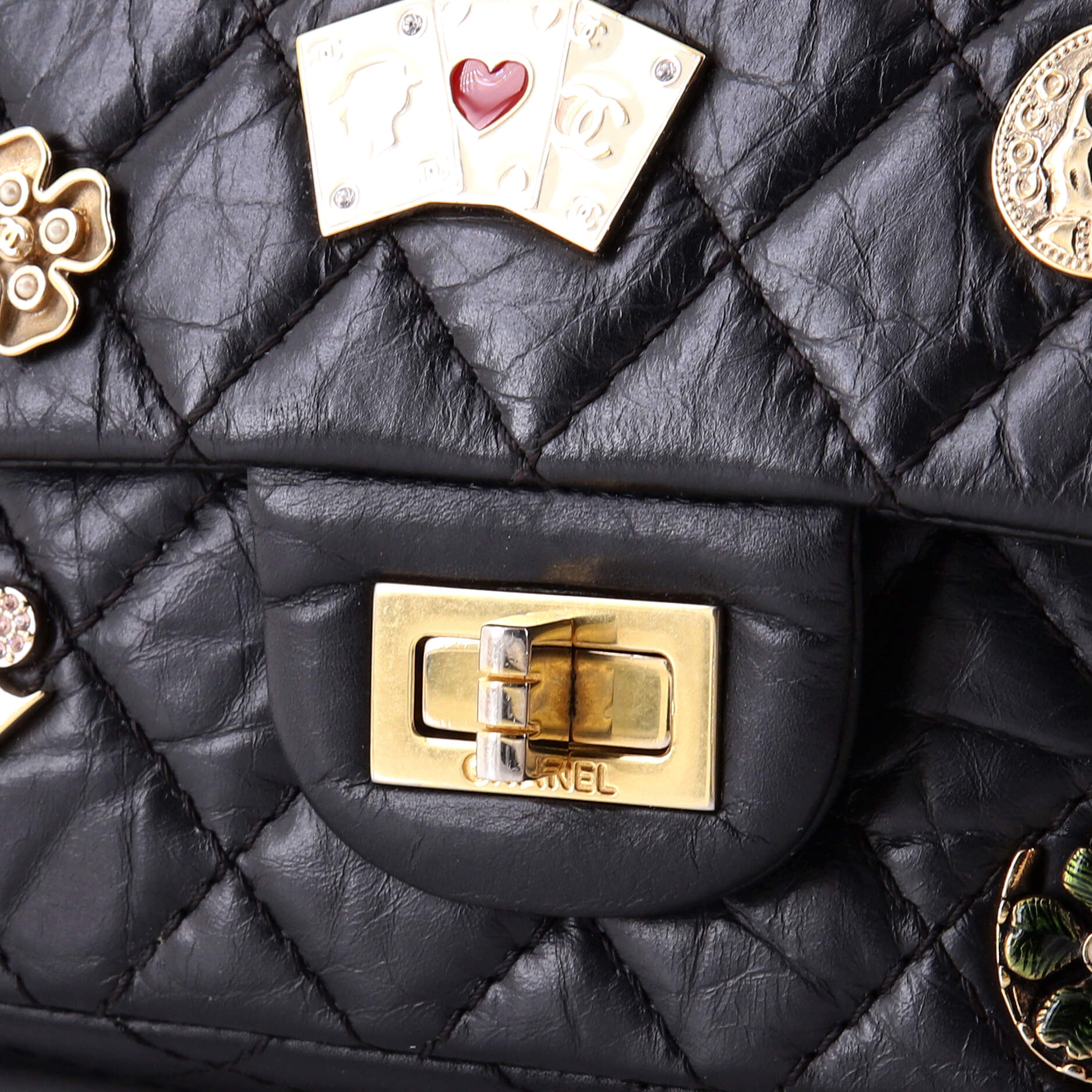 Lucky Charms Reissue 2.55 Flap Bag Quilted Aged Calfskin 225