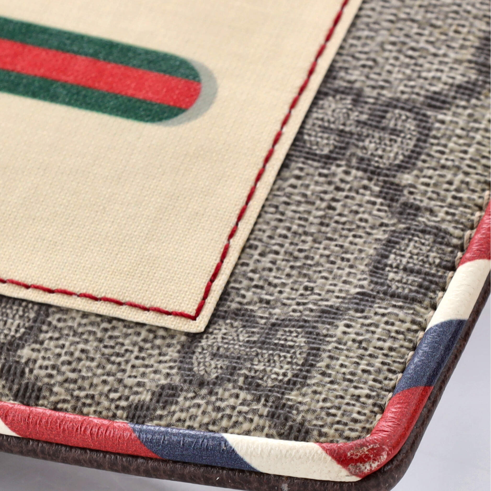 Courrier Pouch GG Coated Canvas with Applique