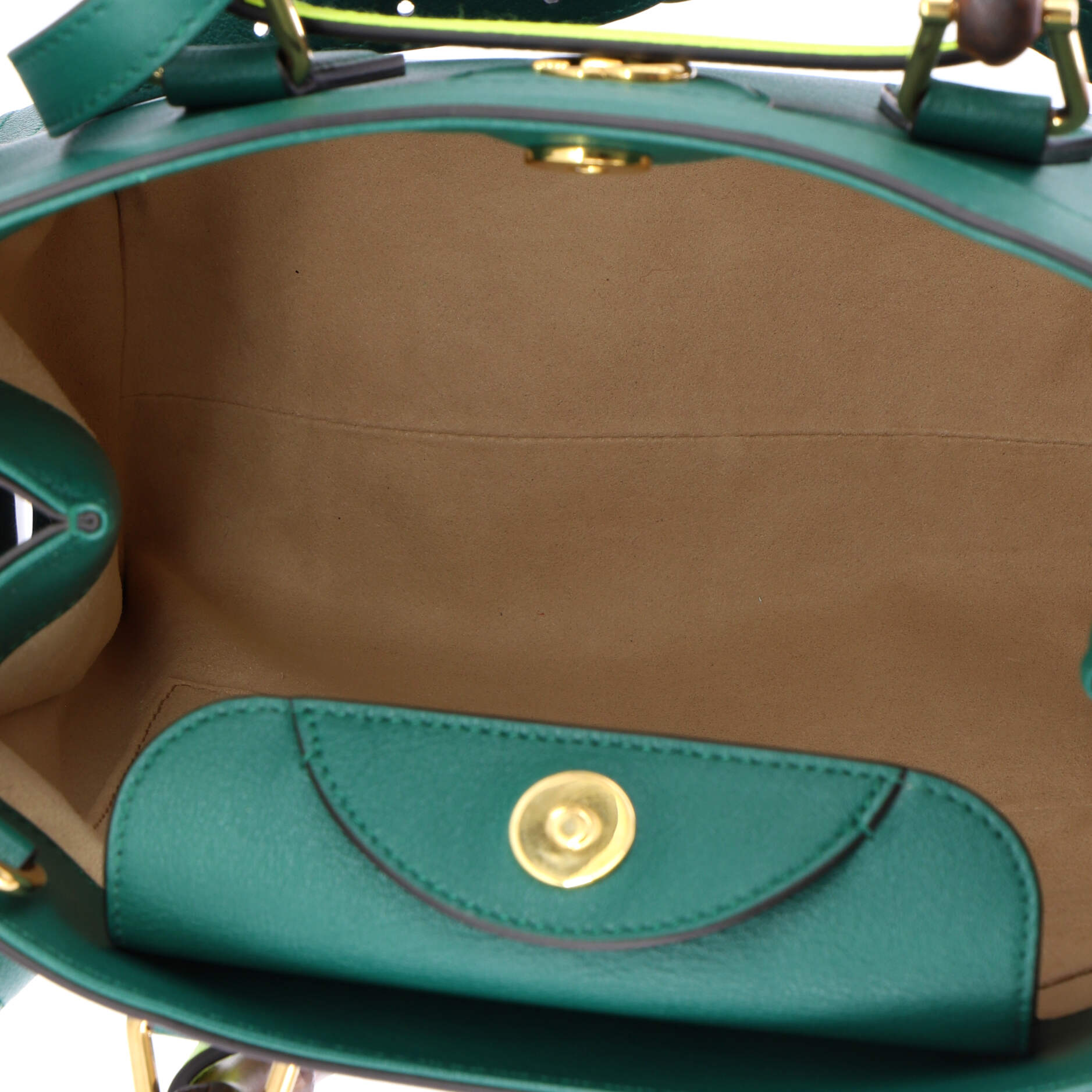 Diana NM Bamboo Handle Tote Leather Small