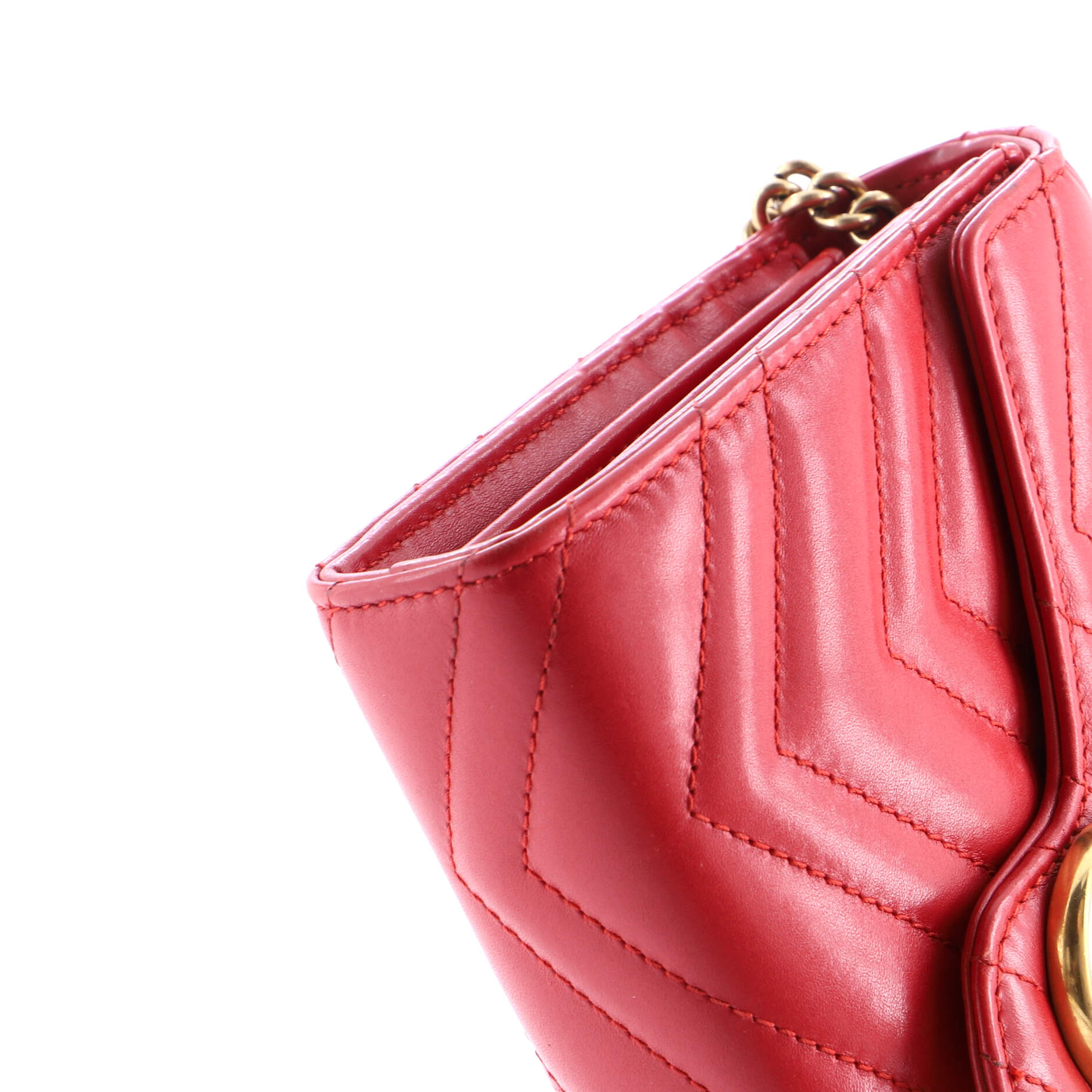 GG Marmont Chain Wallet Matelasse Leather Mini