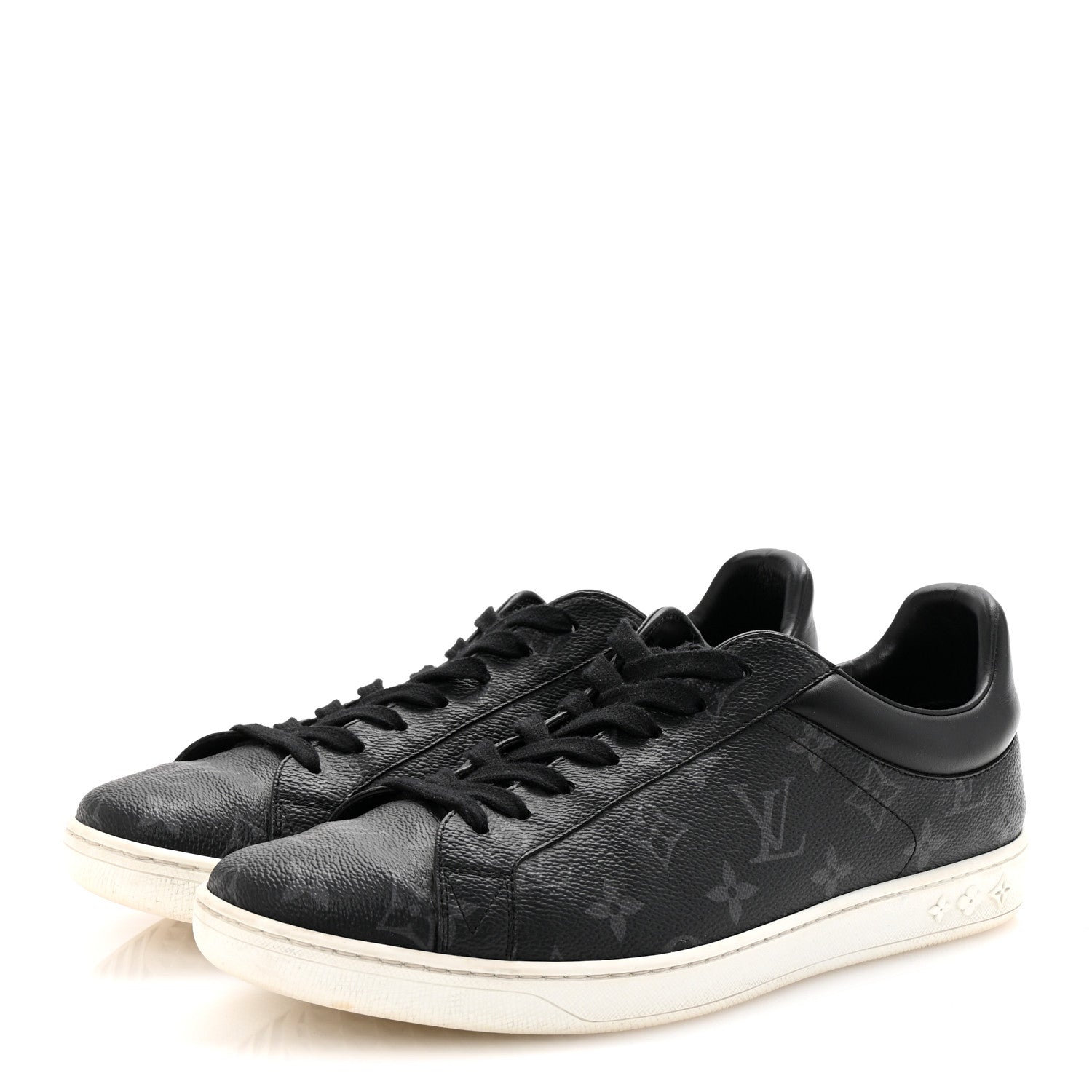 Calfskin Monogram Eclipse Luxembourg Sneakers Black