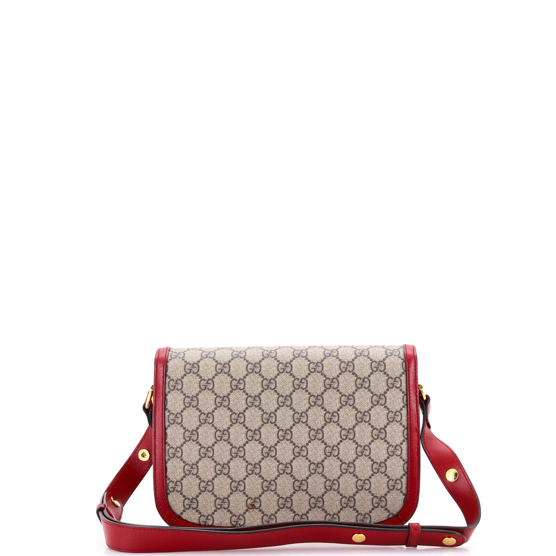Horsebit 1955 Shoulder Bag GG Coated Canvas with Leather Small