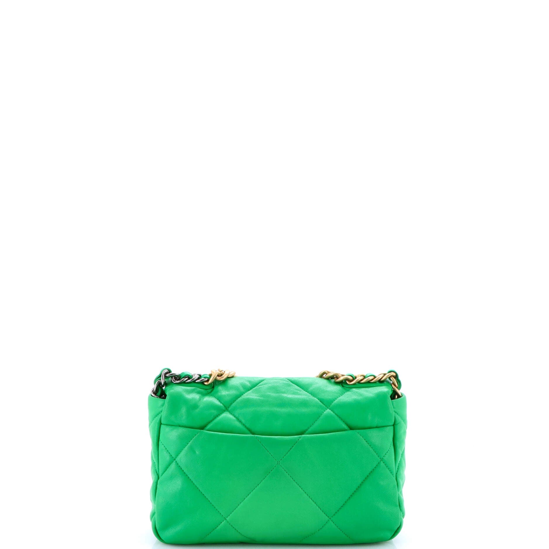19 Flap Bag Quilted Leather Medium