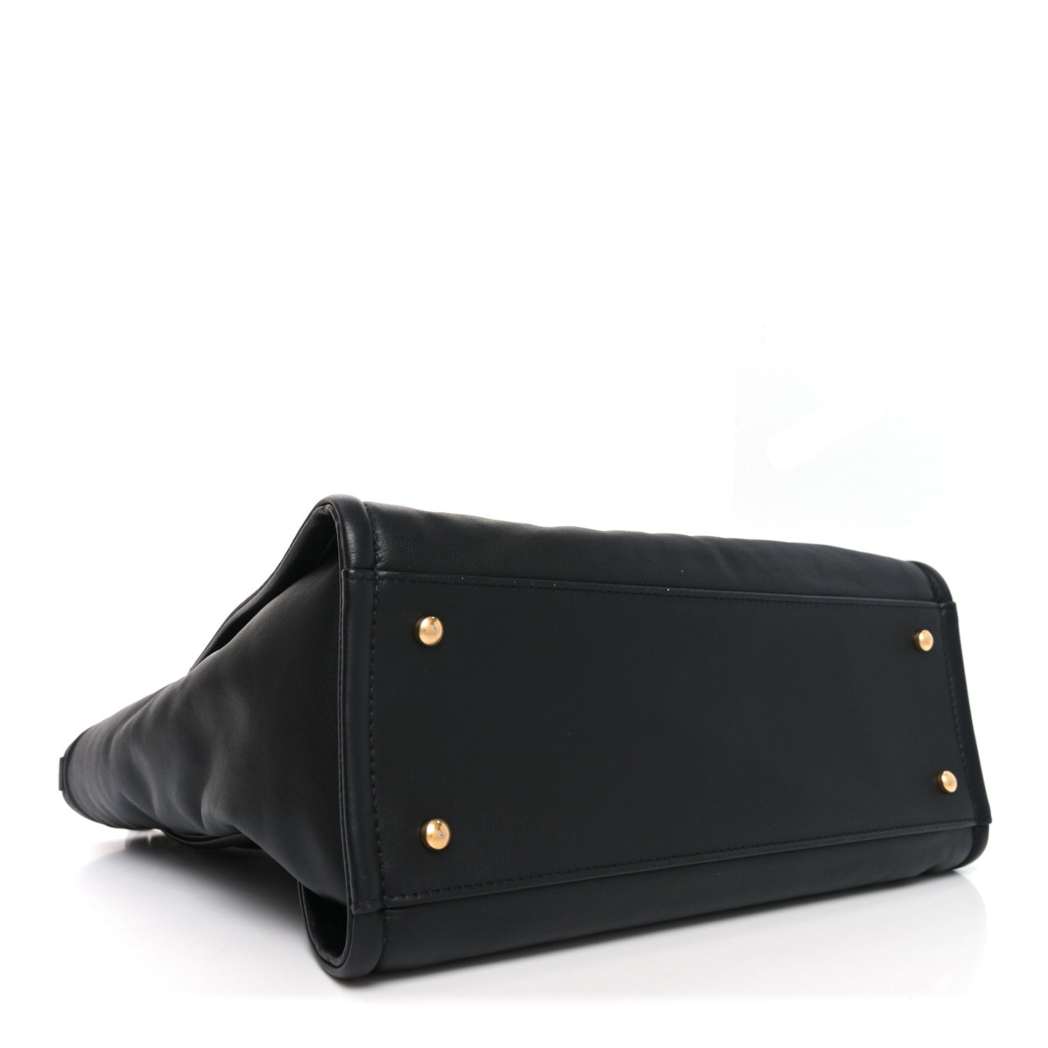 Calfskin Small Deauville Tote Black