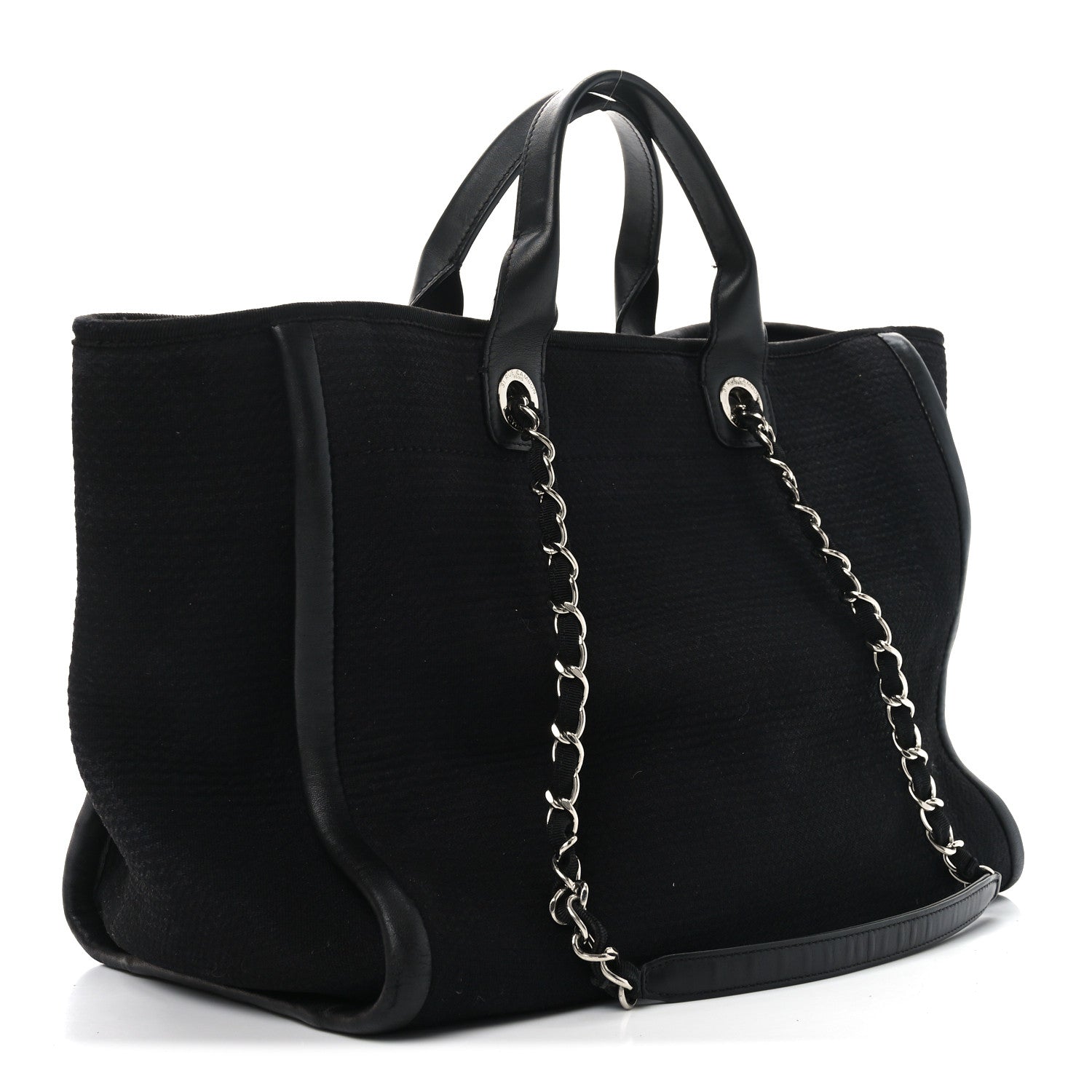 Canvas Medium Deauville Tote Black