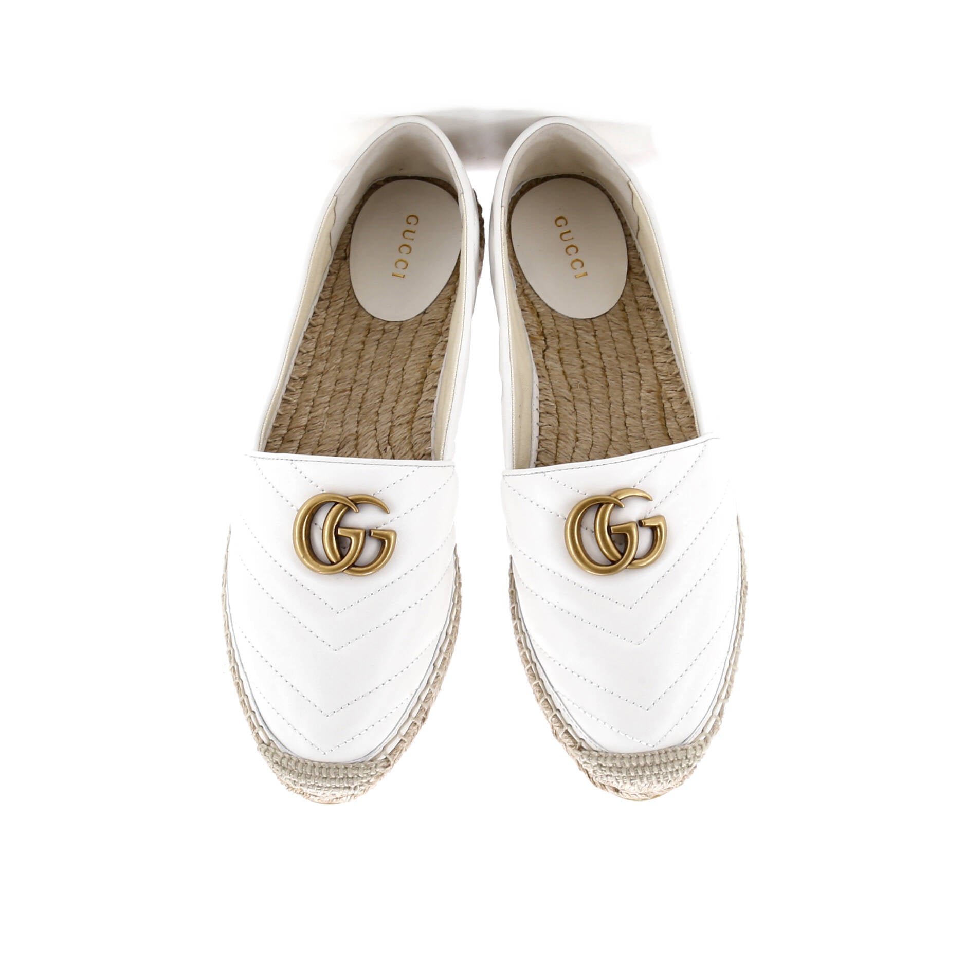 Women's GG Marmont Espadrilles Matelasse Leather