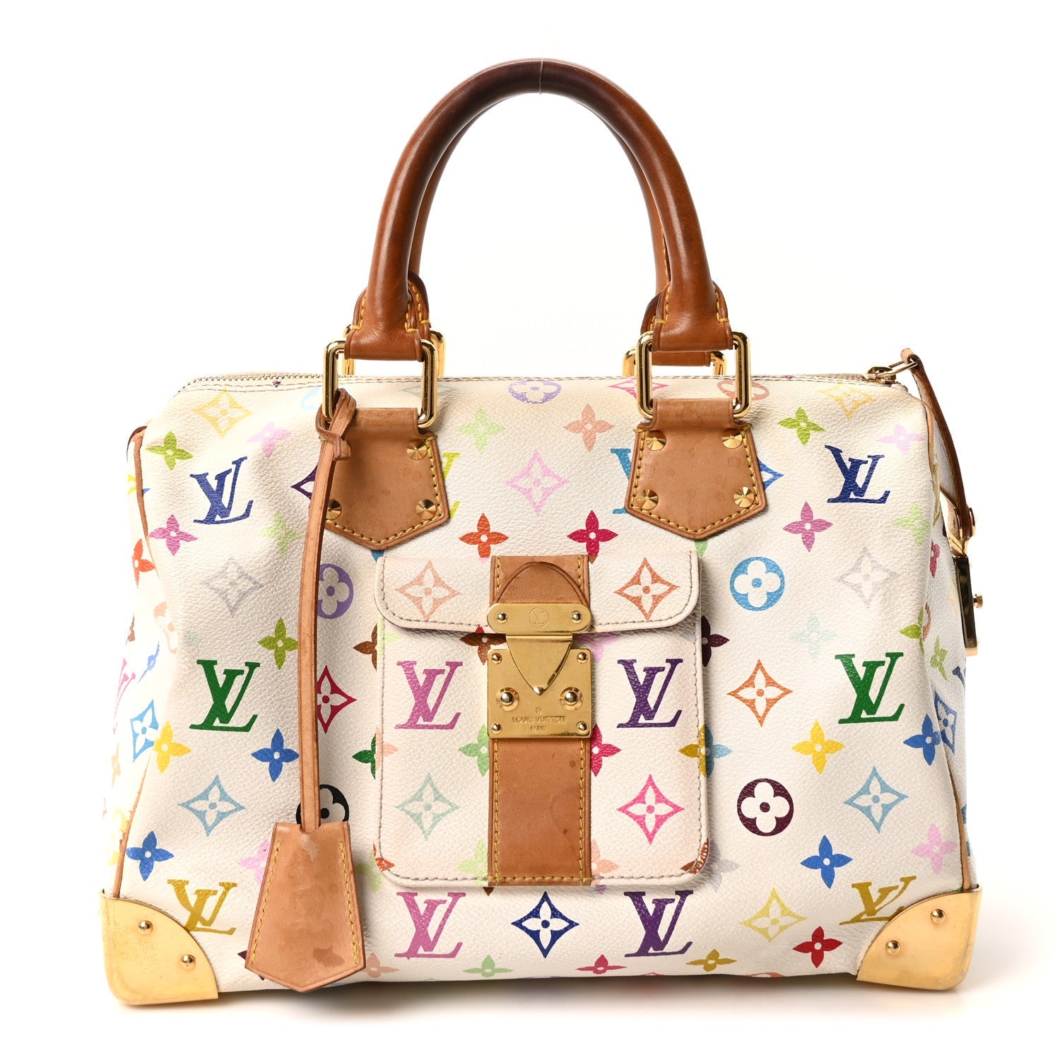 Monogram Multicolor Speedy 30 White