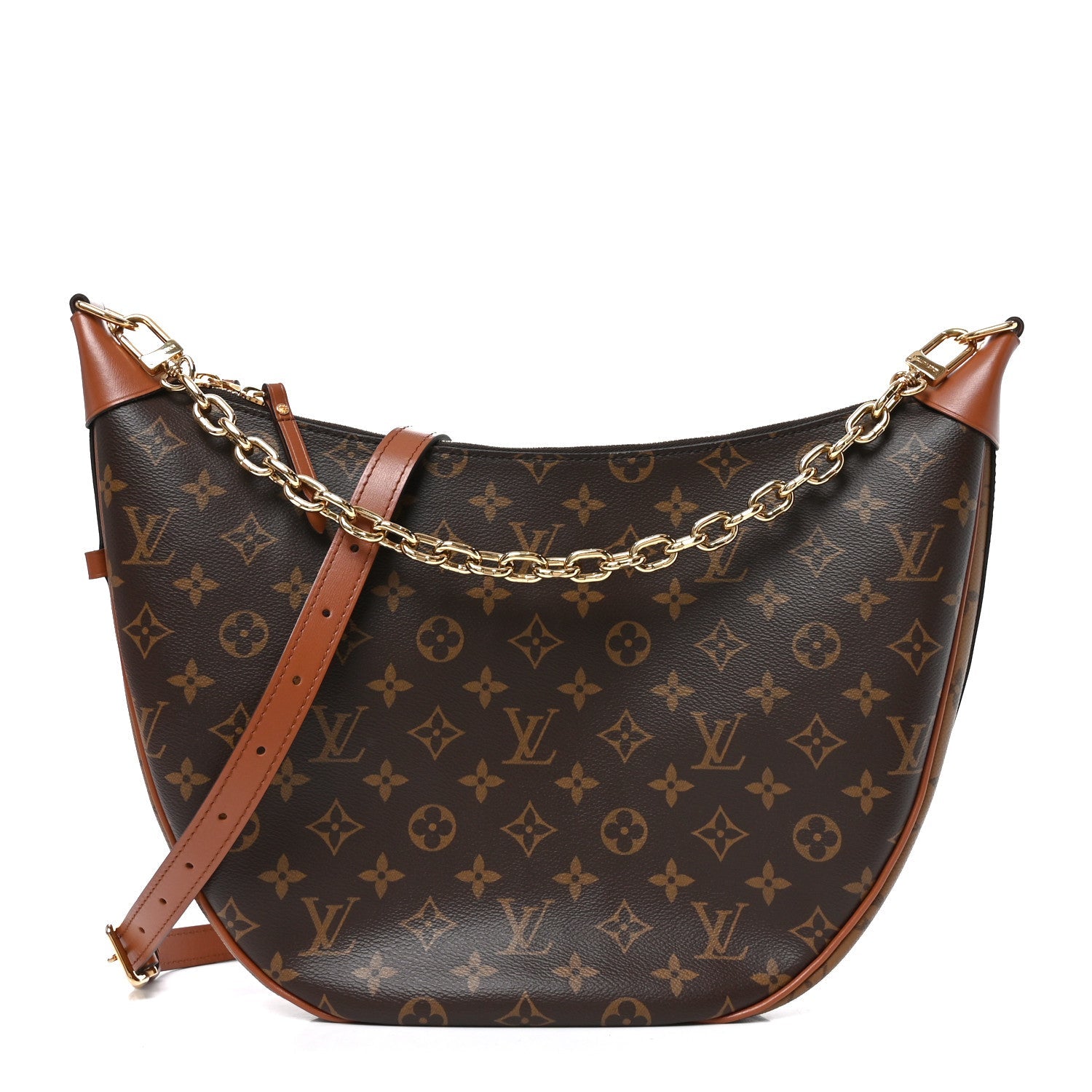 Reverse Monogram Loop Hobo