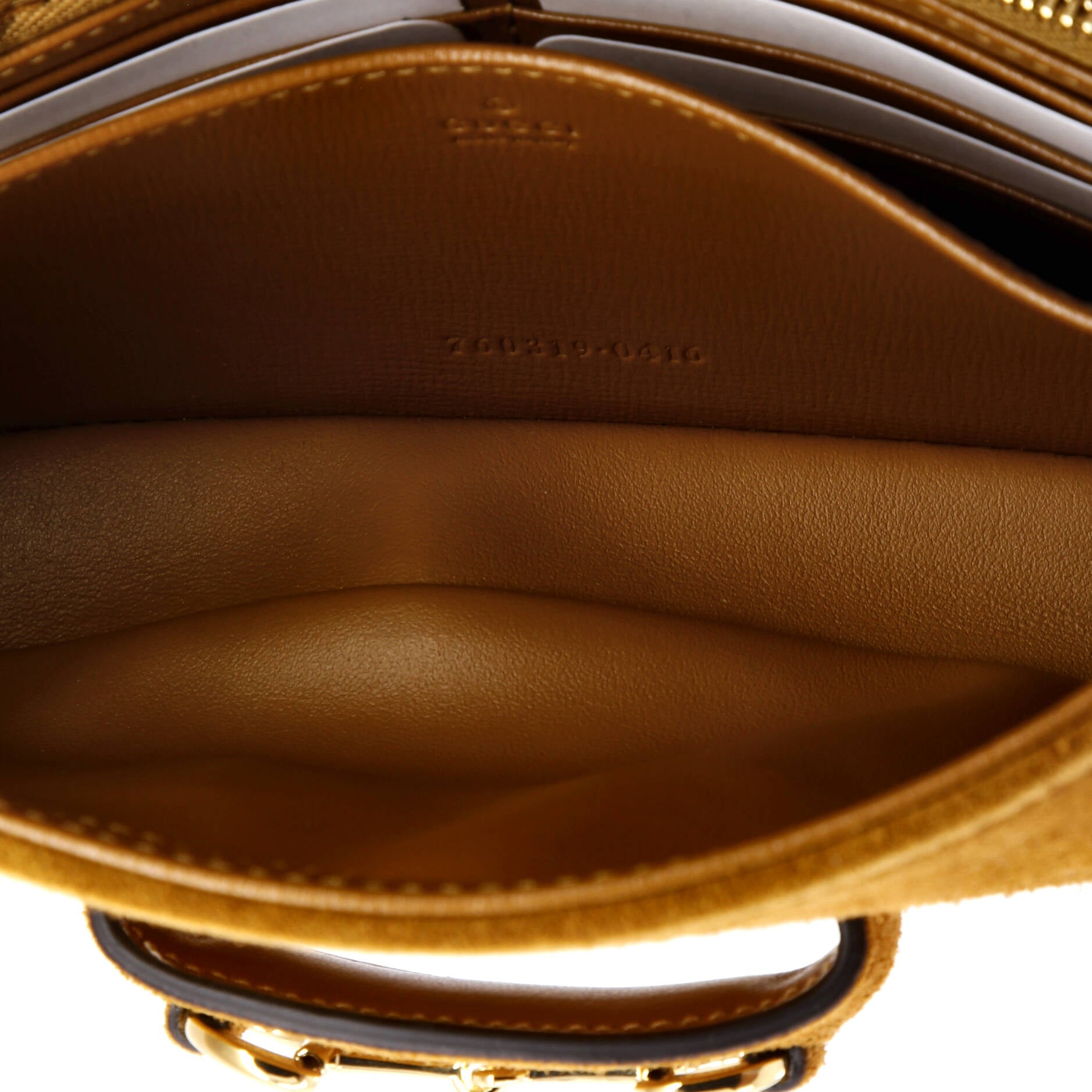 Horsebit 1955 Shoulder Bag Suede with Shearling Mini