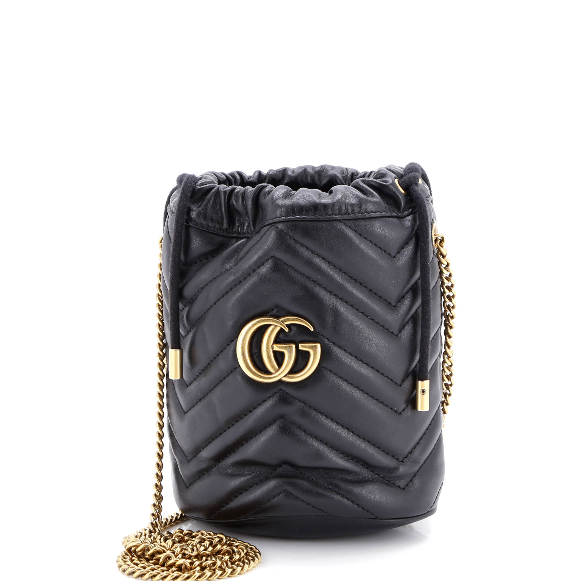 GG Marmont Bucket Bag Matelasse Leather Mini