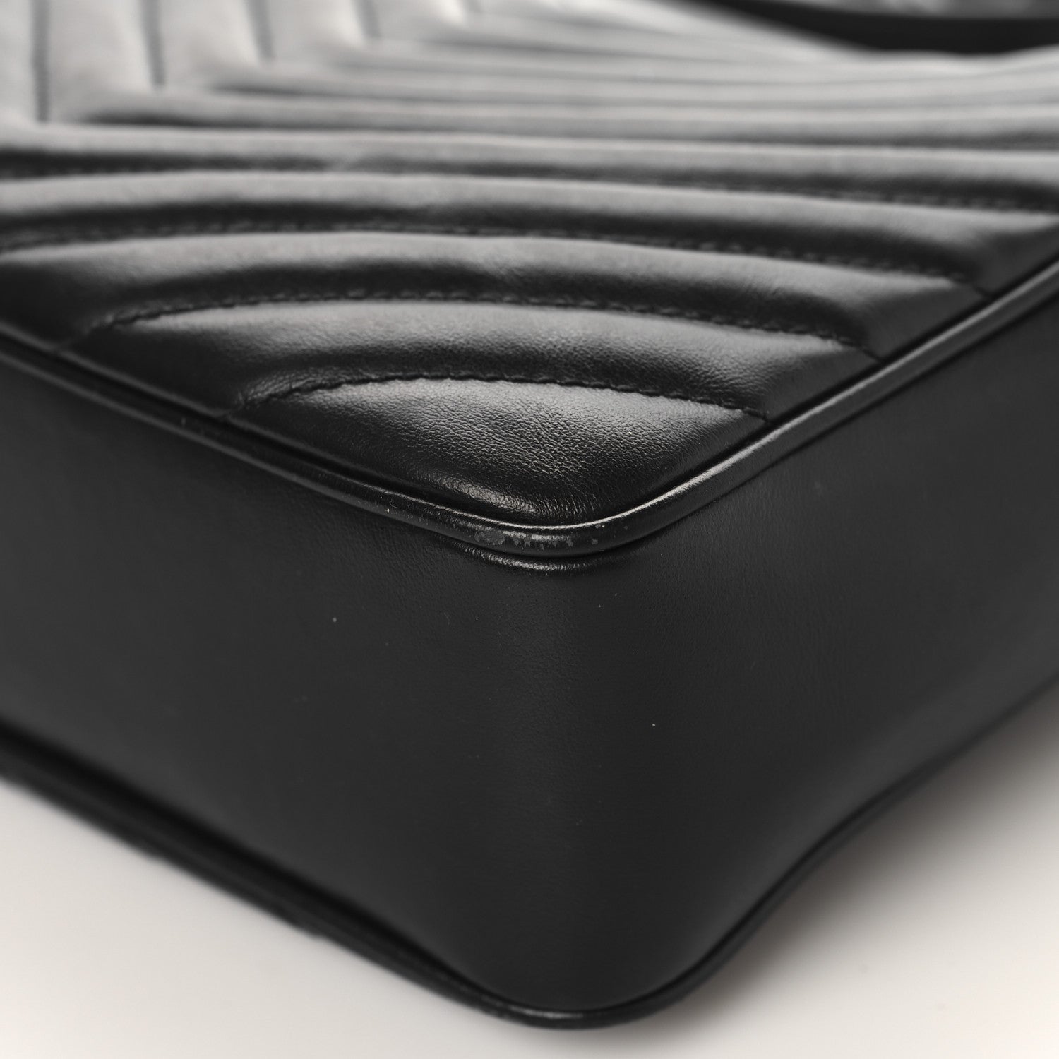 Calfskin Matelasse Monogram Lou Camera Bag Black