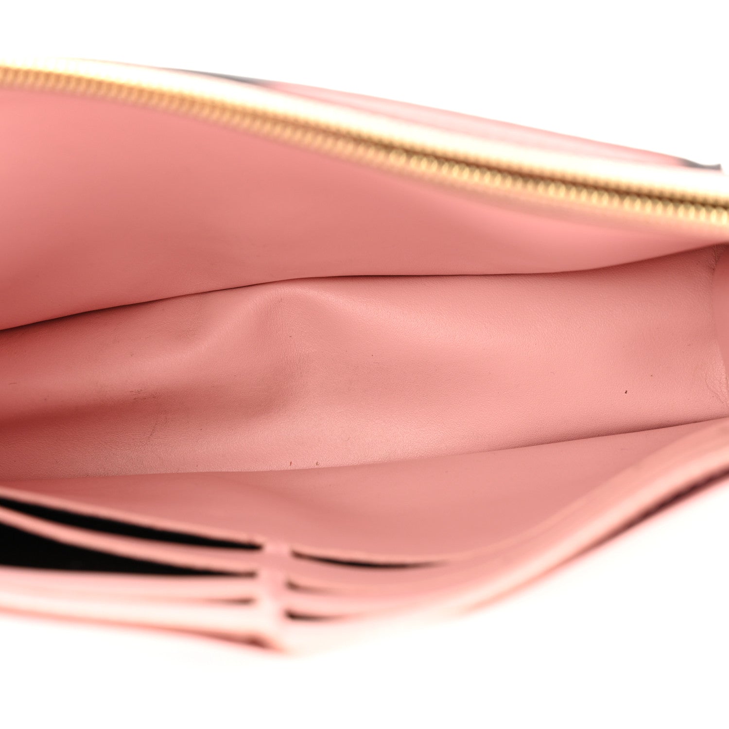 Monogram Flore Chain Wallet Rose Ballerine
