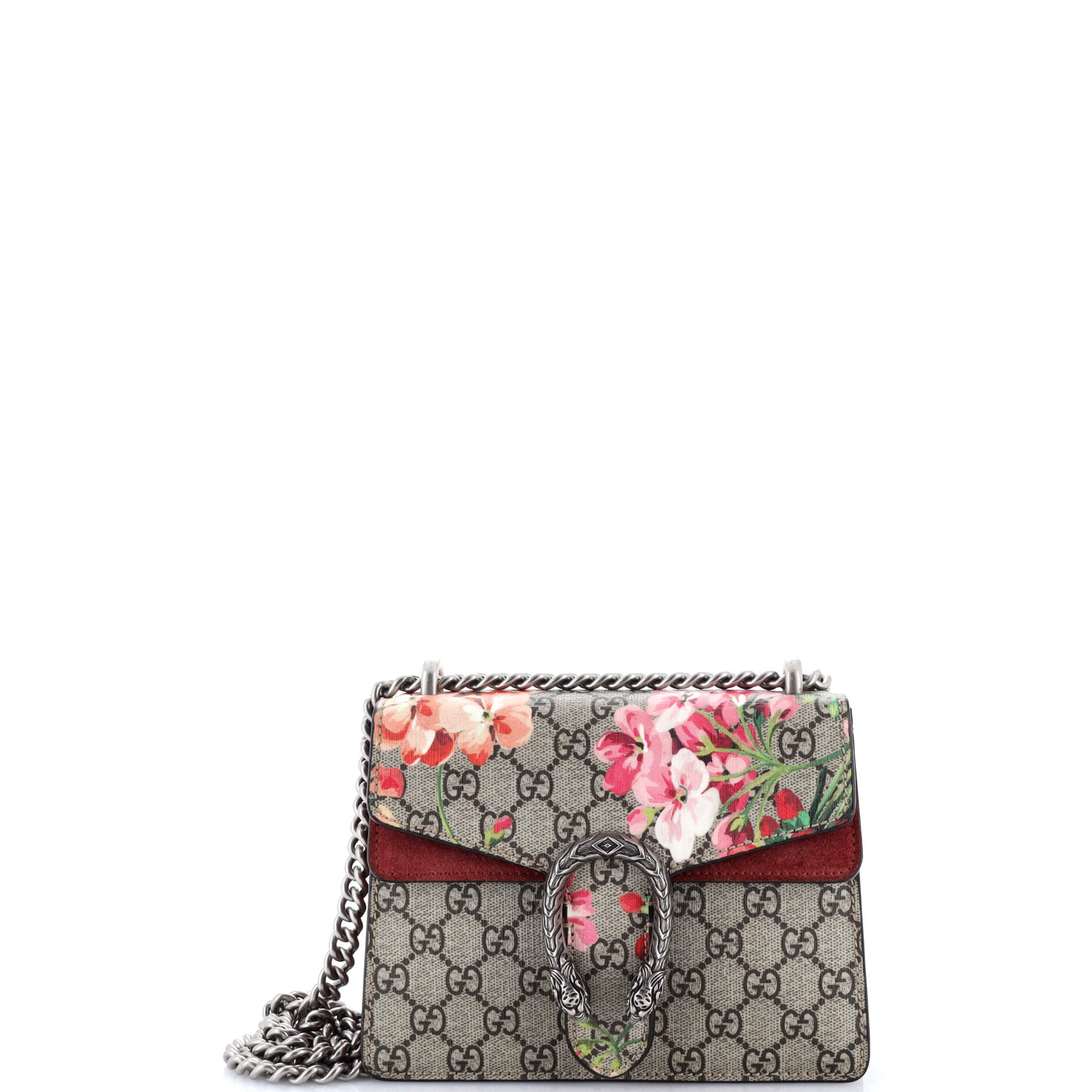Dionysus Bag Blooms Print GG Coated Canvas Super Mini