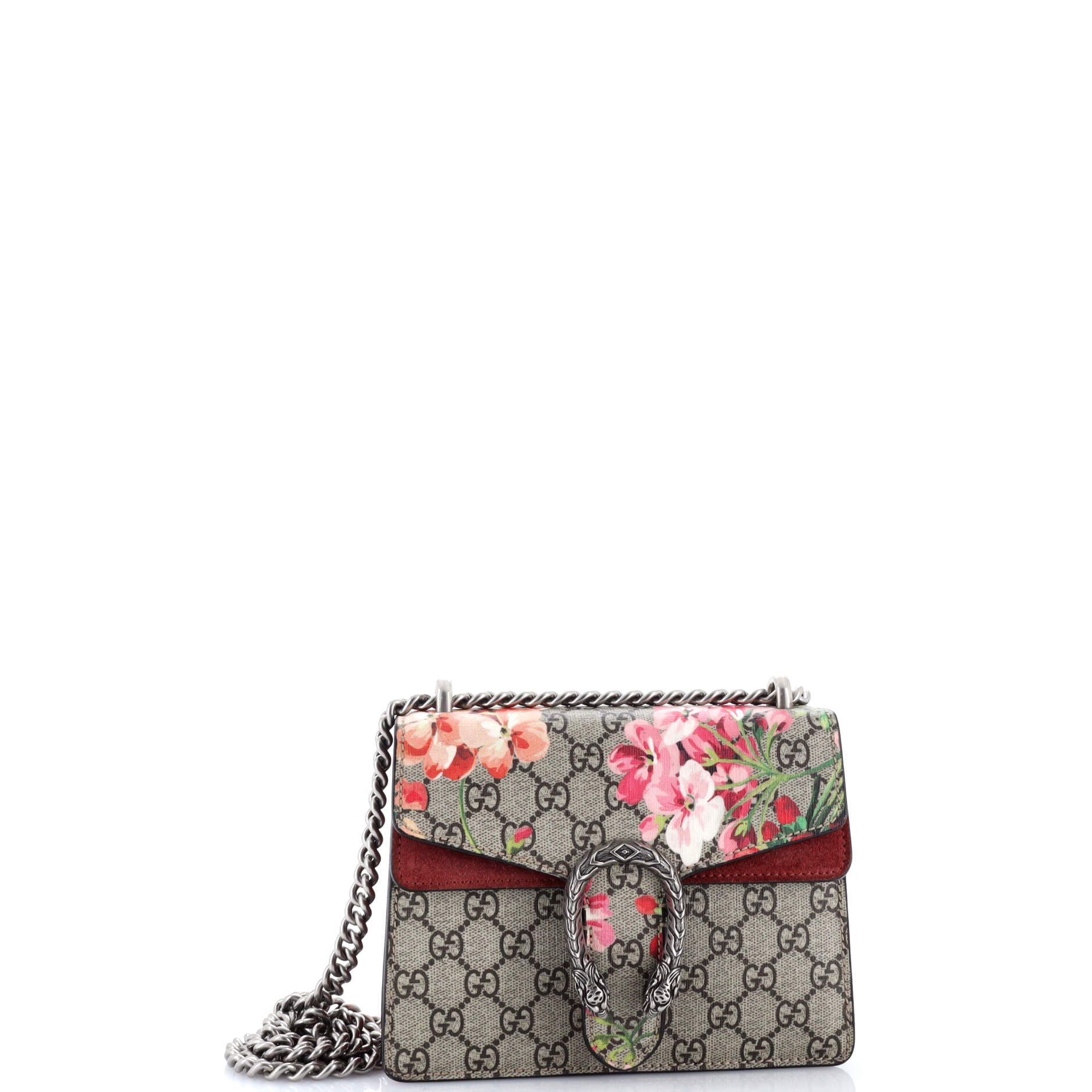 Dionysus Bag Blooms Print GG Coated Canvas Super Mini