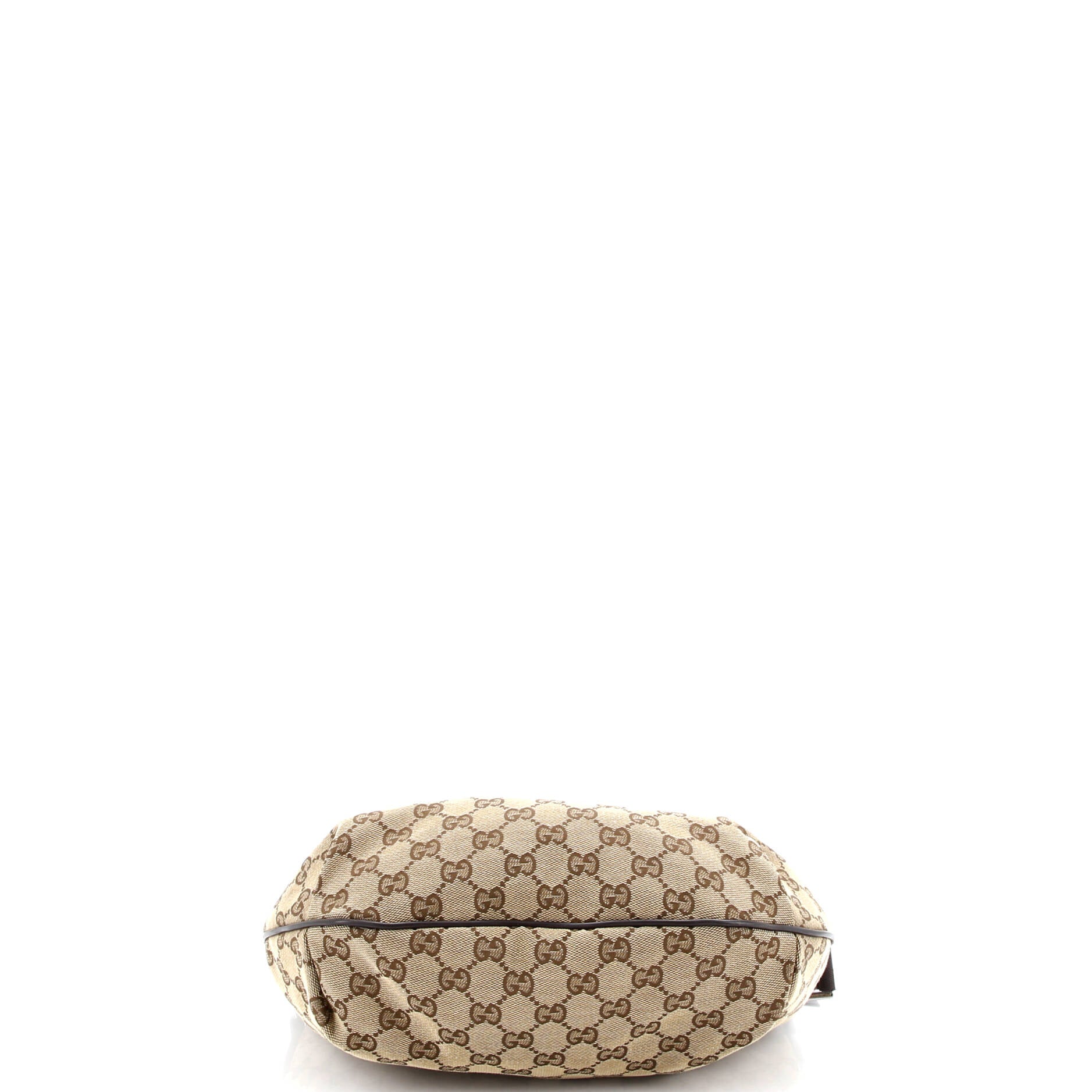 Saddle Zip Messenger Bag GG Canvas with Leather Medium