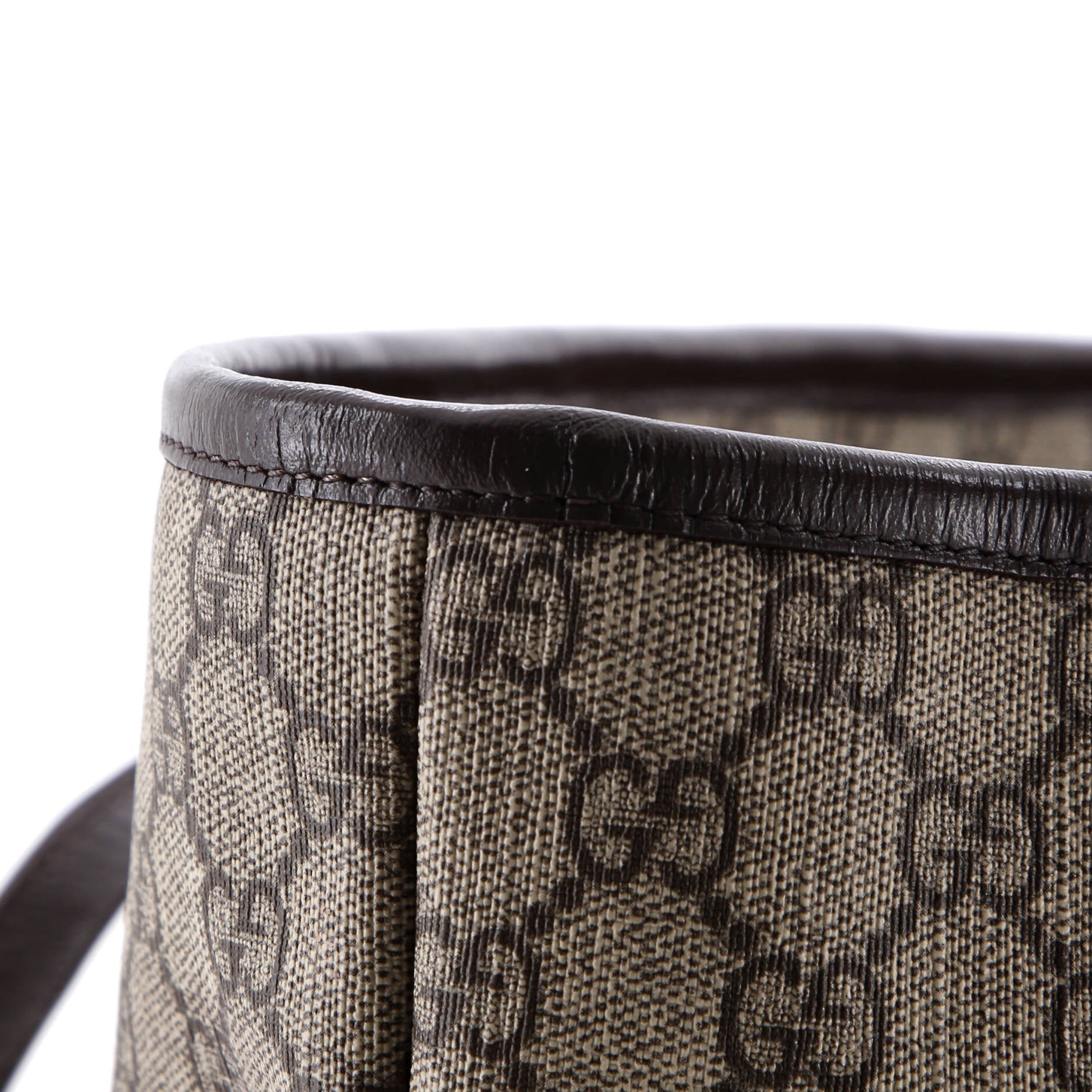 Plus Tote GG Coated Canvas with Leather Large