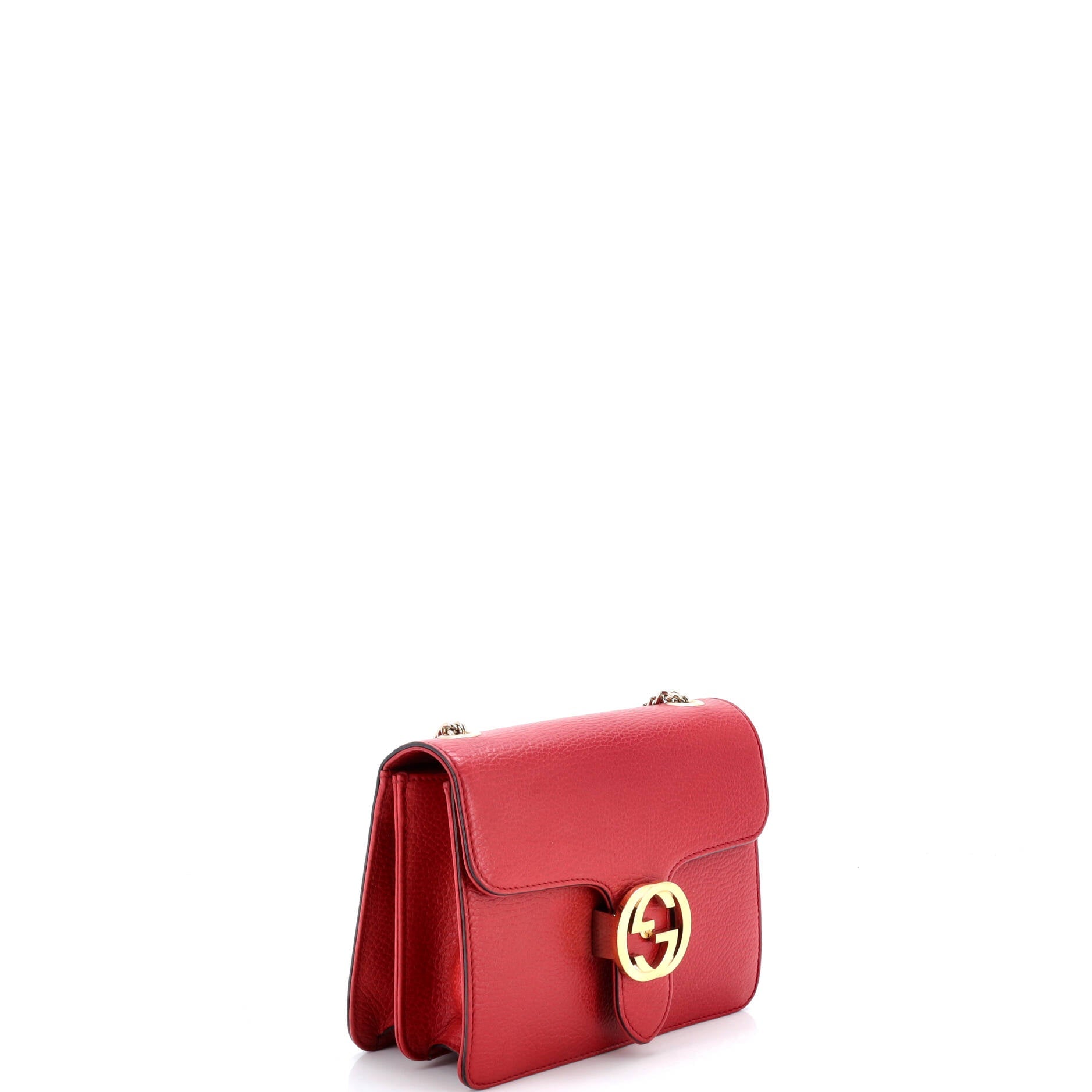 Interlocking Shoulder Bag Leather Small
