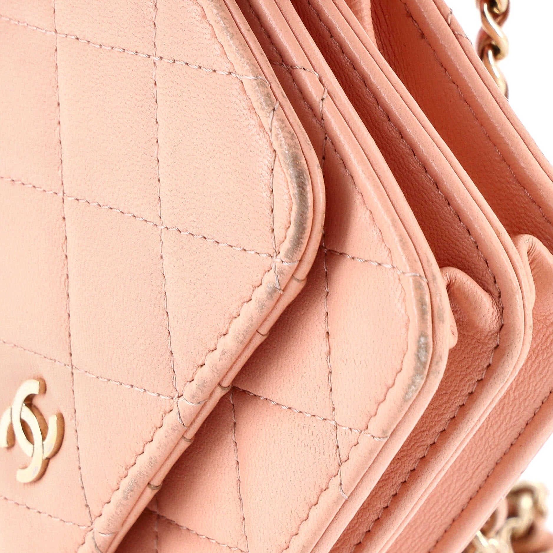 Wallet on Chain Quilted Lambskin Mini