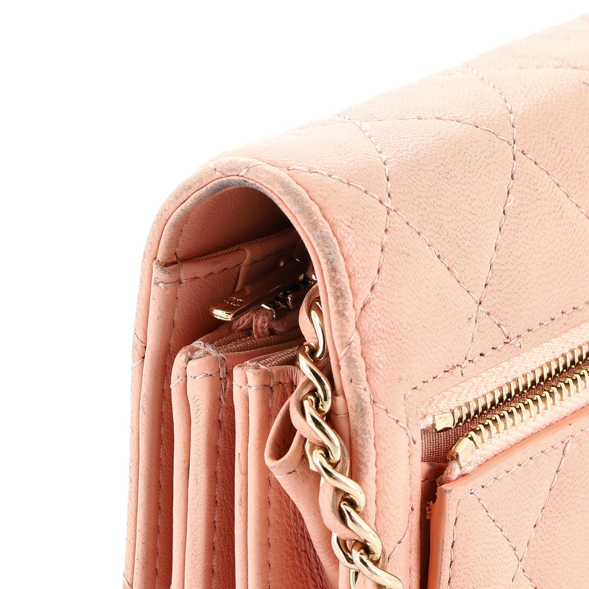 Wallet on Chain Quilted Lambskin Mini