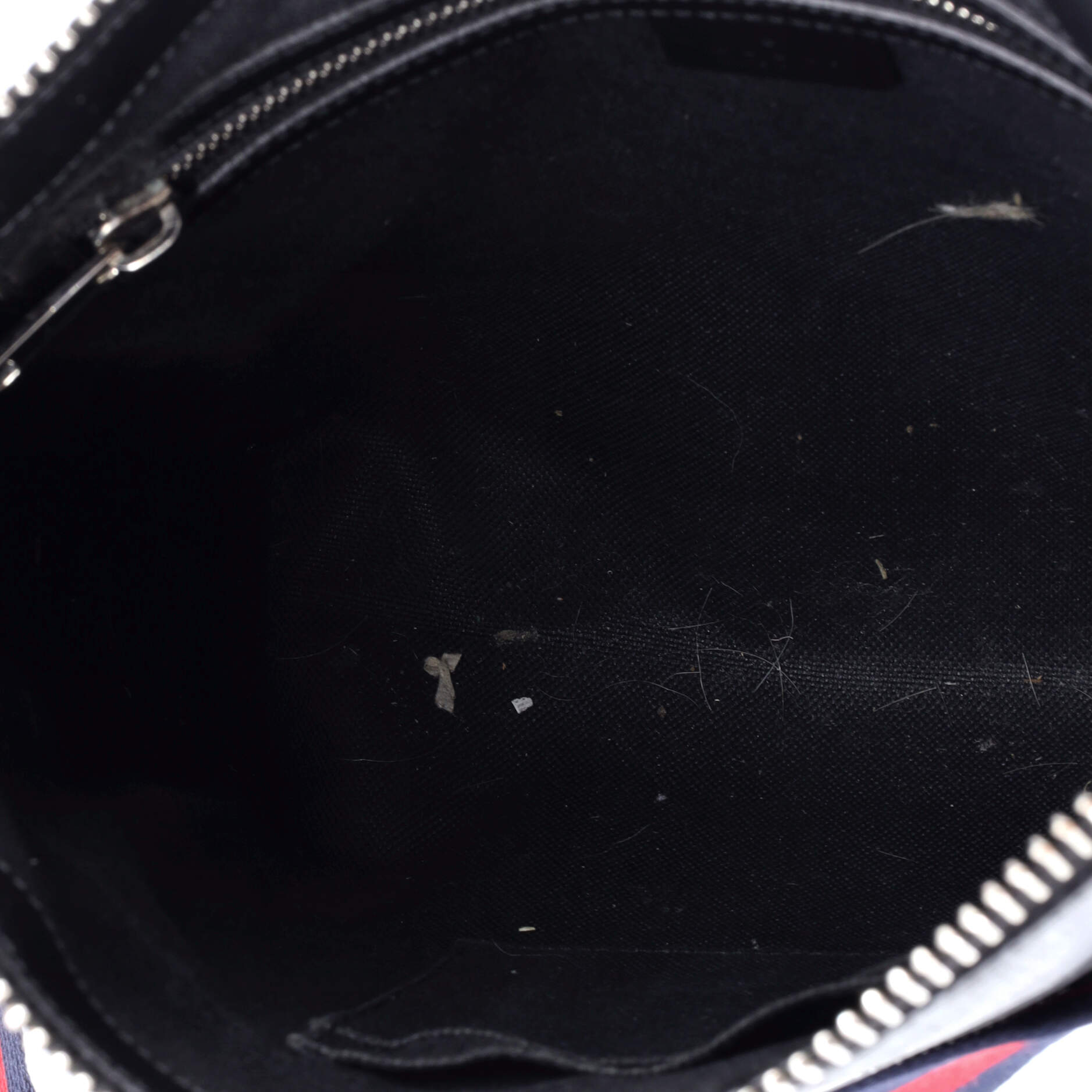 Web Strap Front Zip Messenger Bag GG Coated Canvas Medium