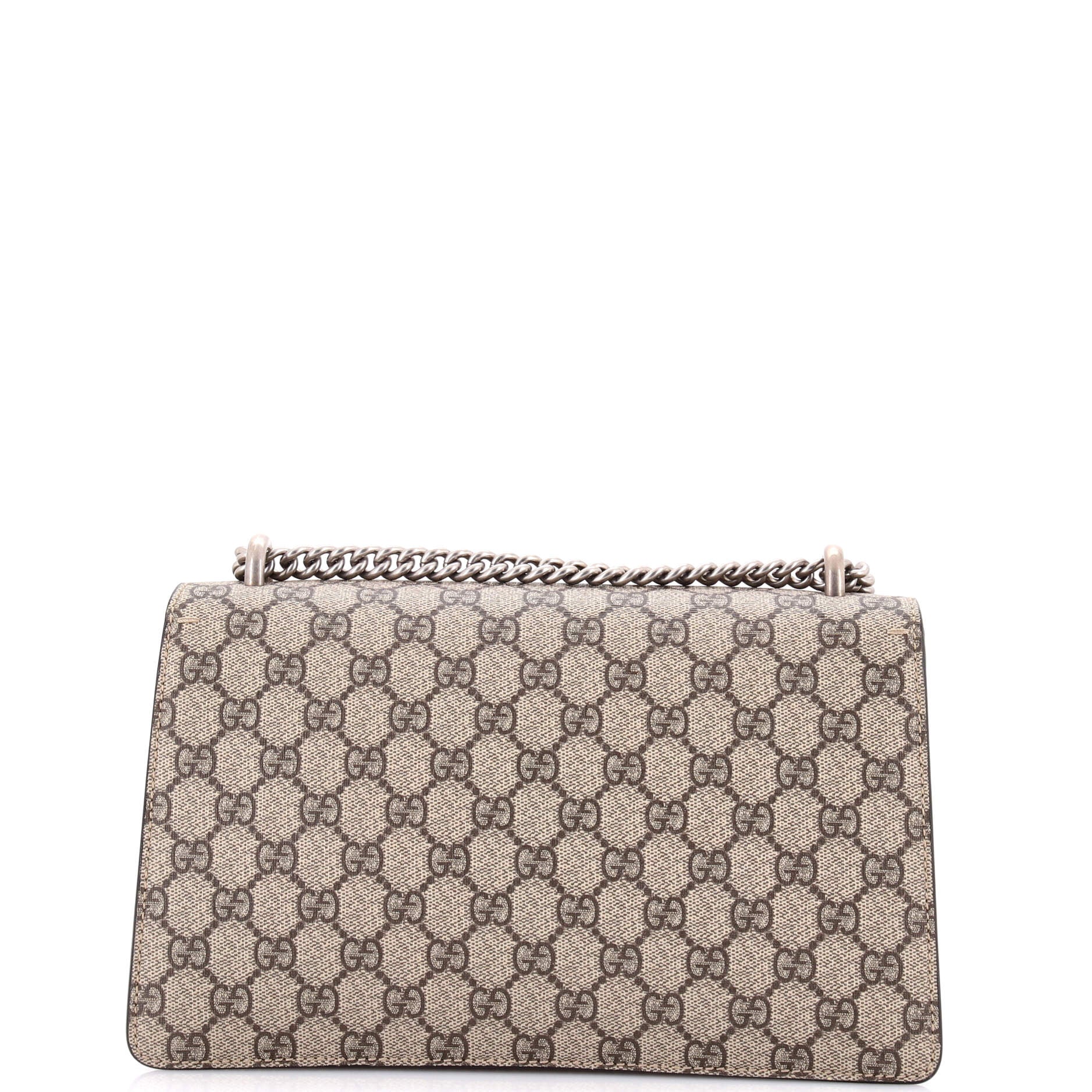 Dionysus Bag Embroidered GG Coated Canvas with Python Small