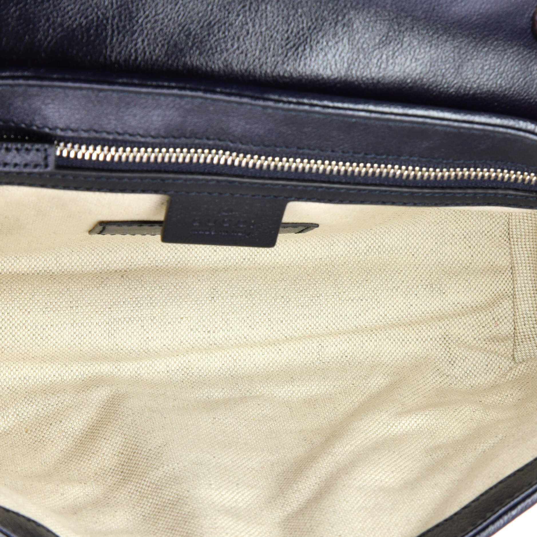 GG Marmont Flap Bag Diagonal Quilted GG Canvas with Leather Small
