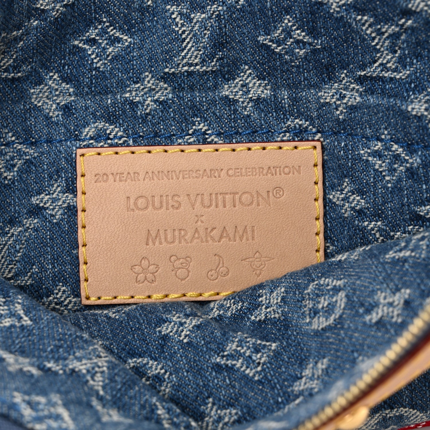 LV X TM Monogram Denim Cerises Pochette Accessories Blue
