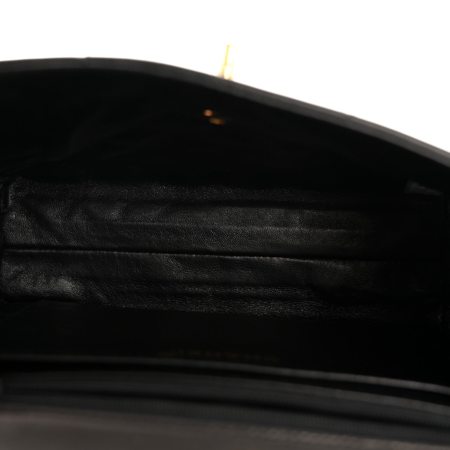 Lambskin Quilted Medium Kelly Flap Bag Black