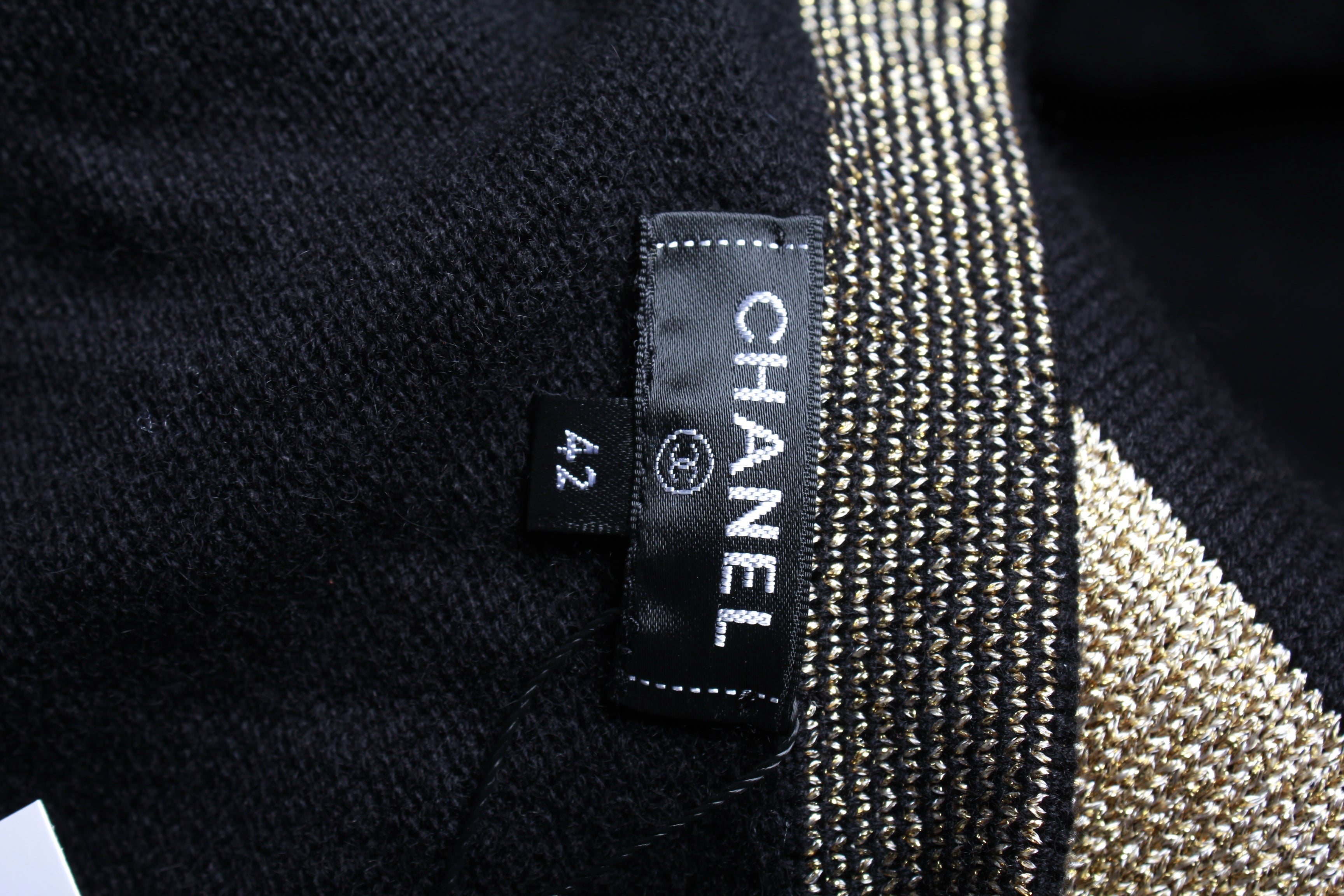 Women's Chanel 2019 Paris-New York Sweater in Black Cashmere