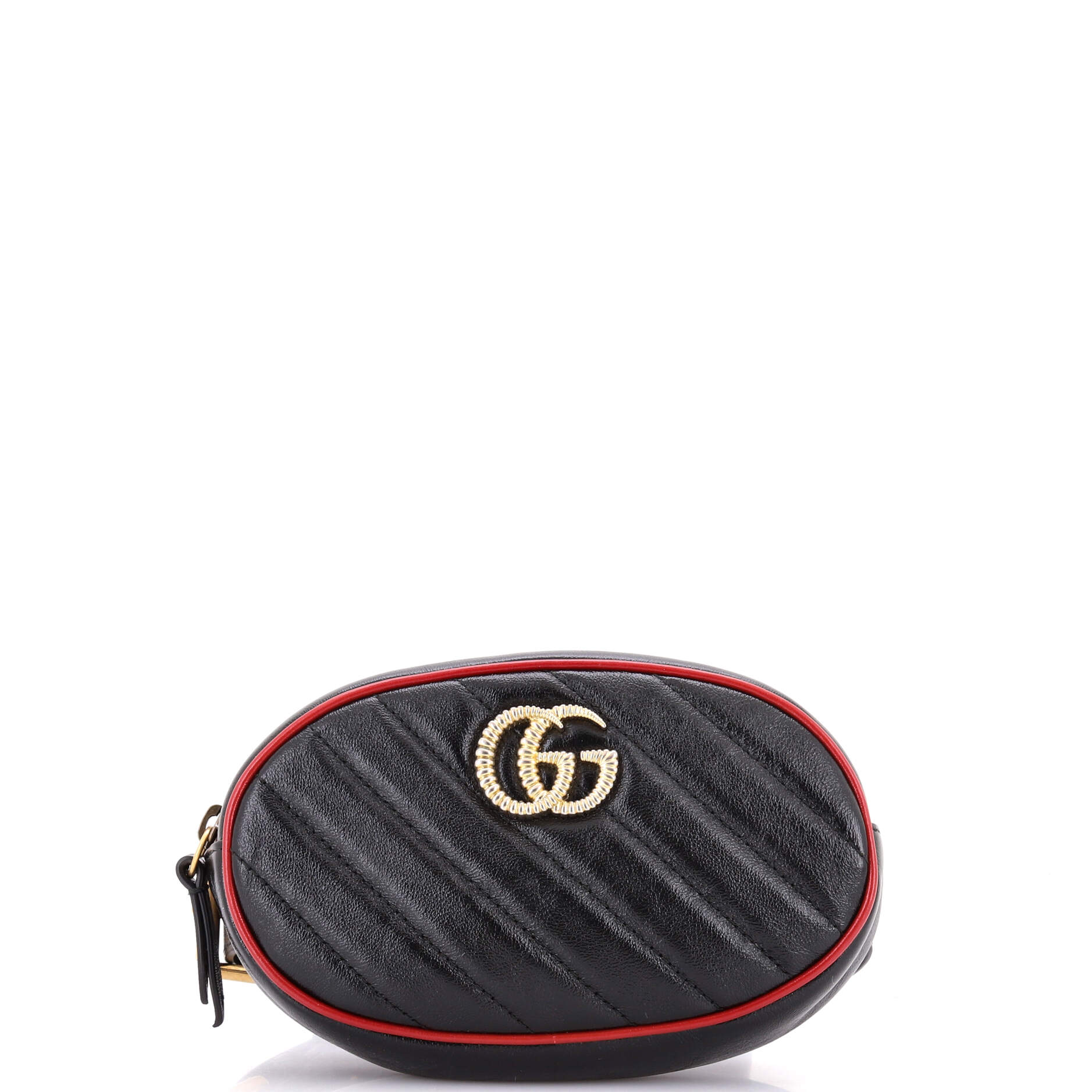 GG Marmont Belt Bag Diagonal Quilted Leather