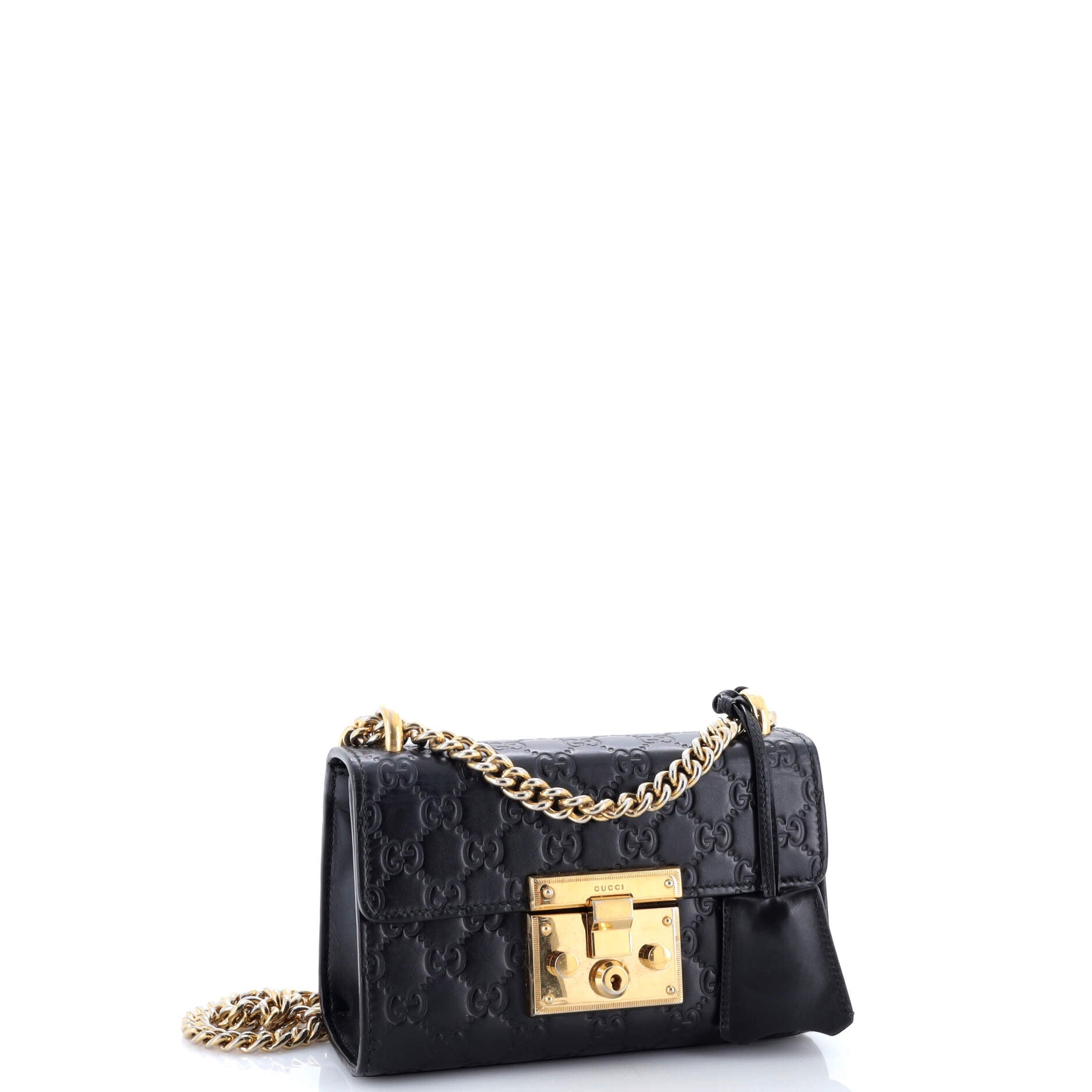 Padlock Shoulder Bag Guccissima Leather Small