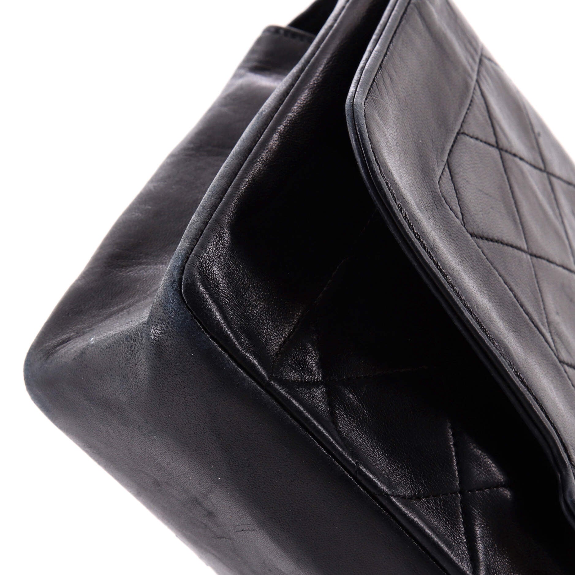 Vintage CC Chain Flap Bag Quilted Lambskin Medium