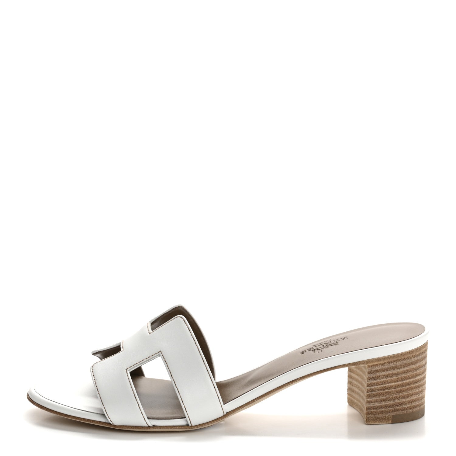 Calfskin Oasis Sandals 37.5 White