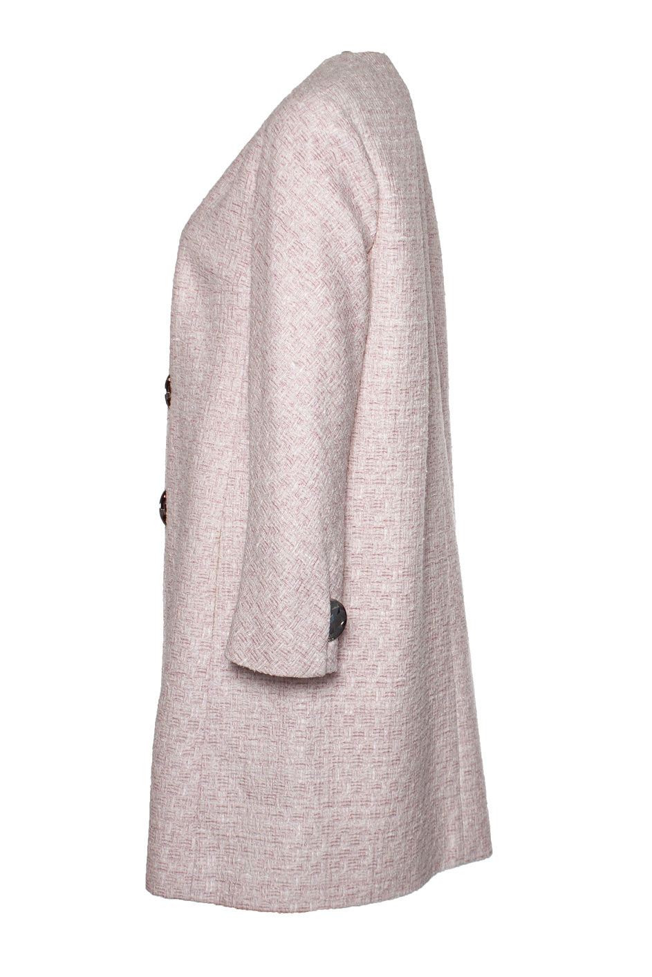 Women's Chanel Pink tweed lurex coat