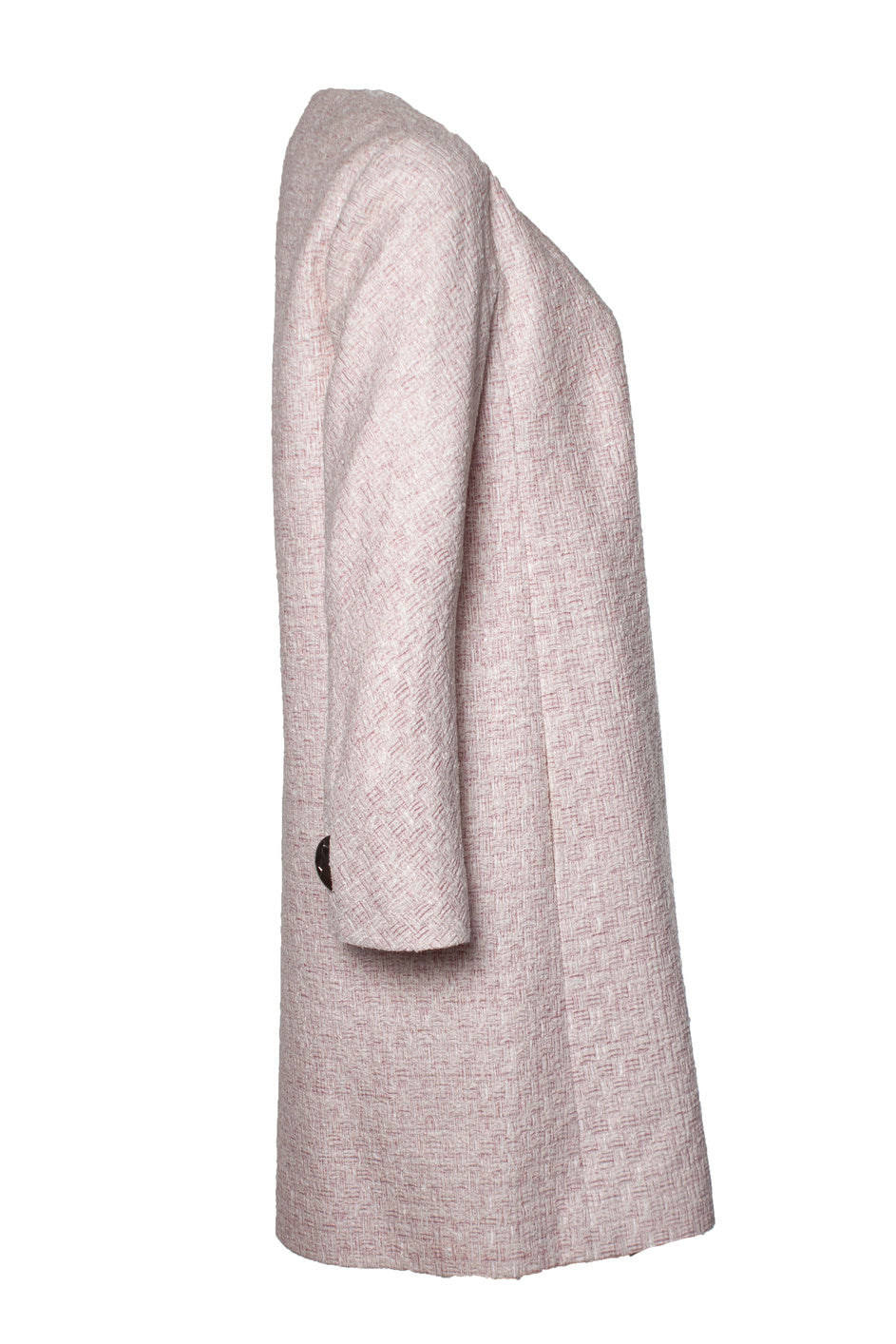 Women's Chanel Pink tweed lurex coat