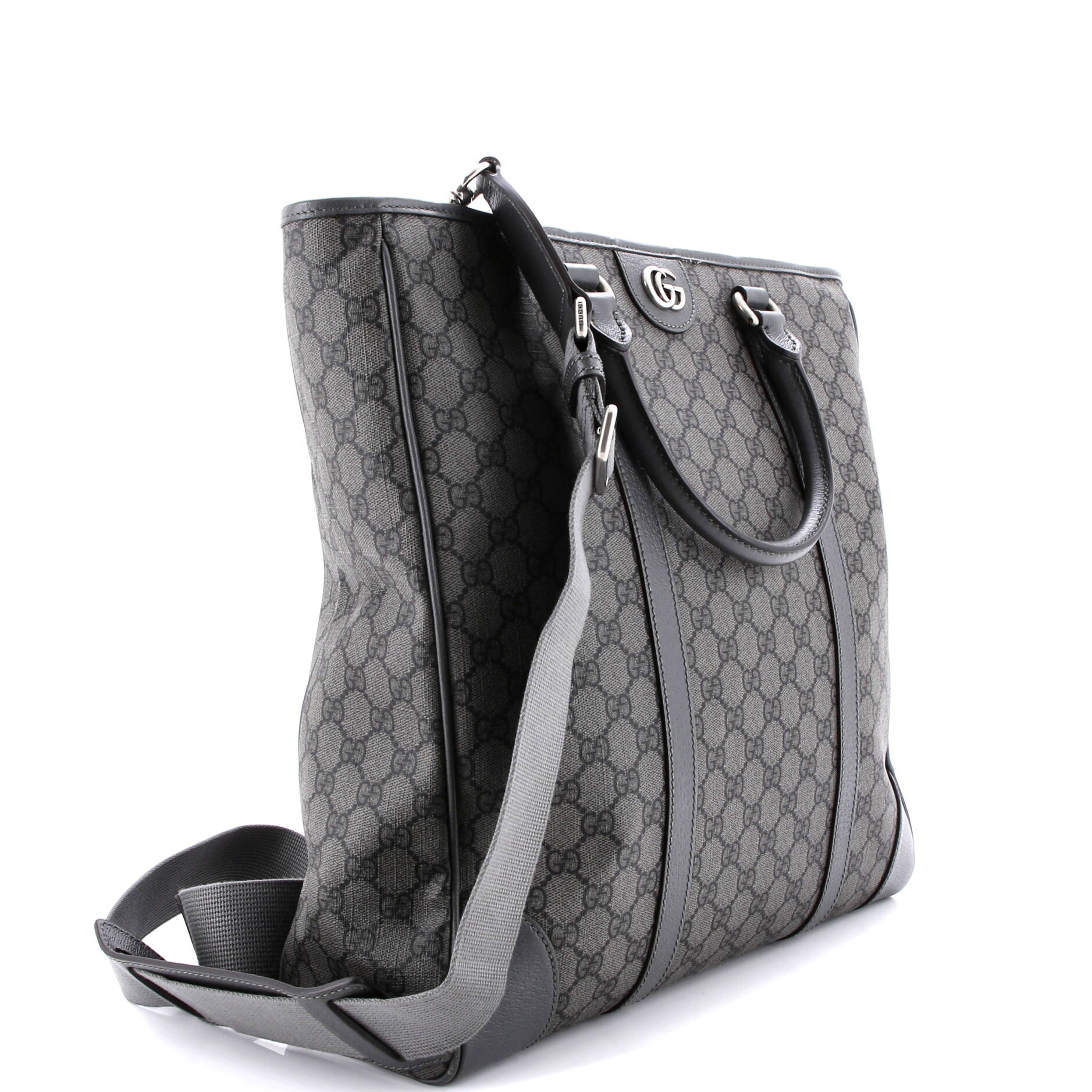 Ophidia Convertible Open Tote GG Coated Canvas Tall