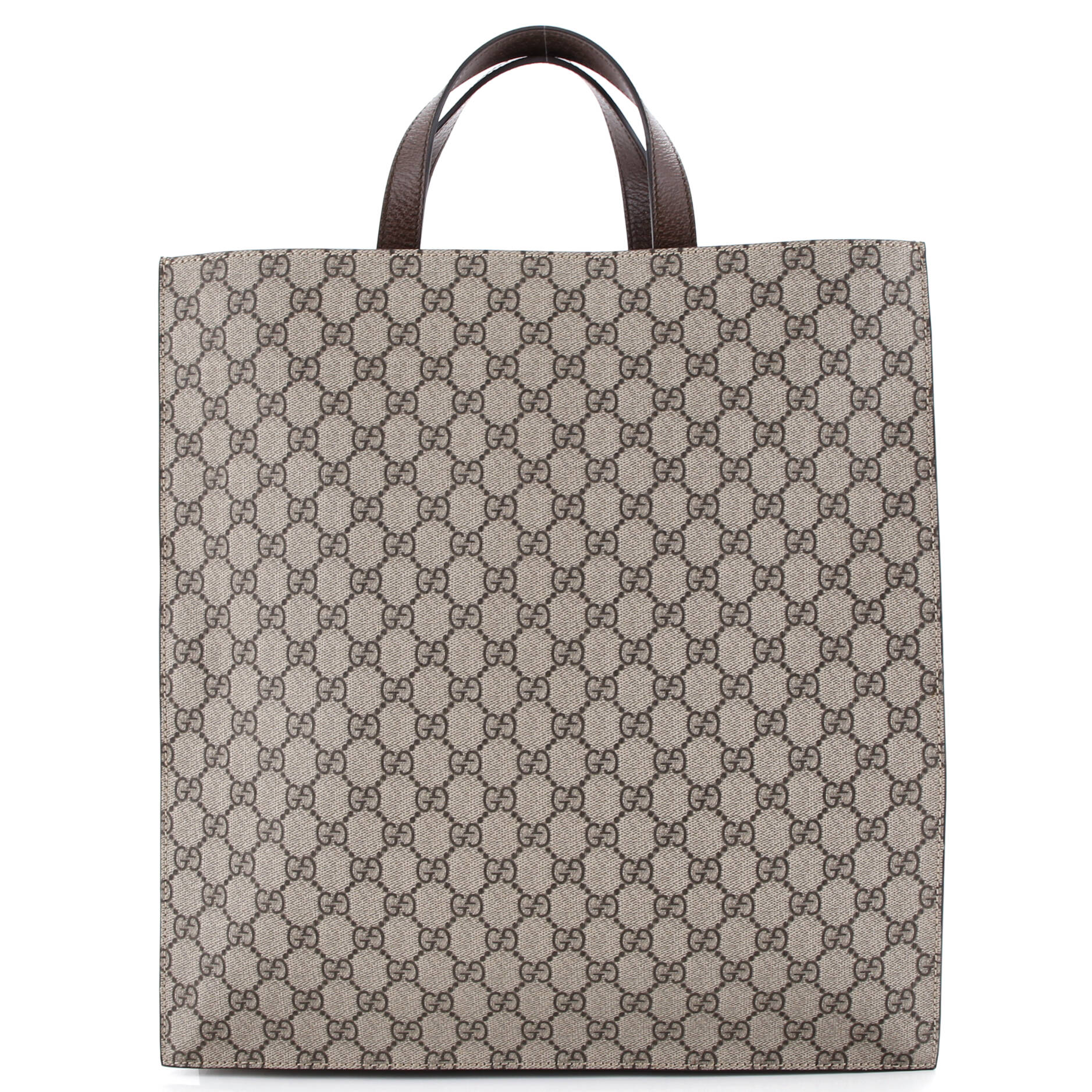 Courrier Convertible Soft Open Tote GG Coated Canvas with Applique North South