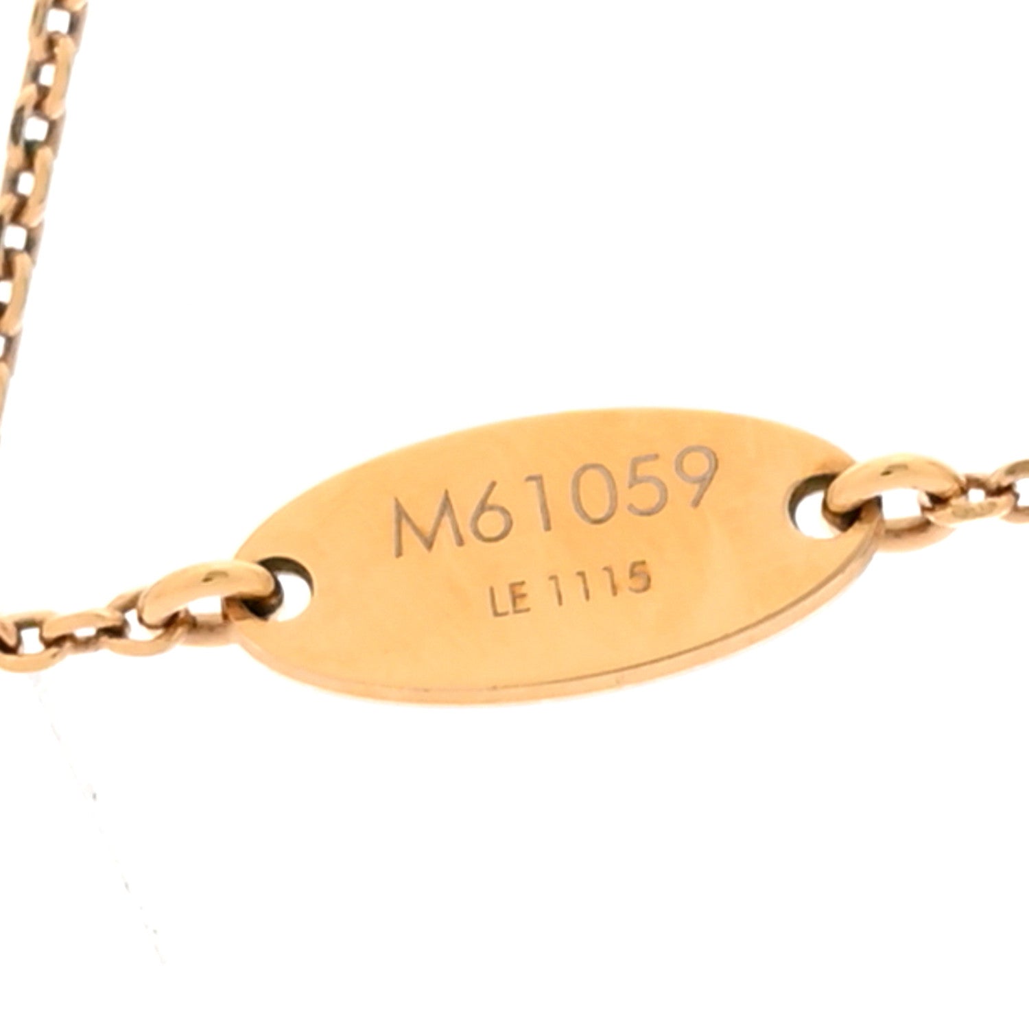 LV And Me Letter D Necklace Gold