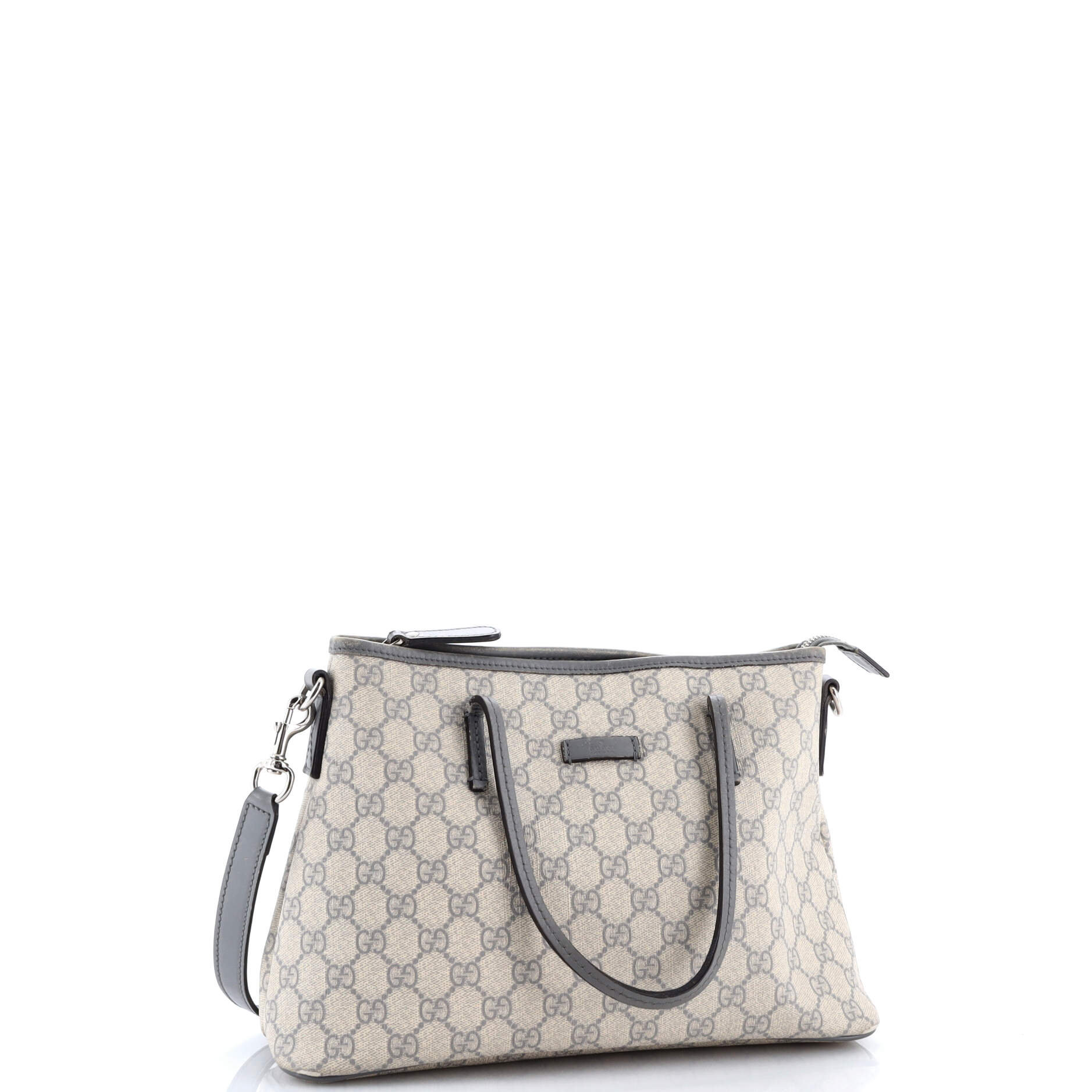 Convertible Zip Tote GG Coated Canvas with Leather Medium