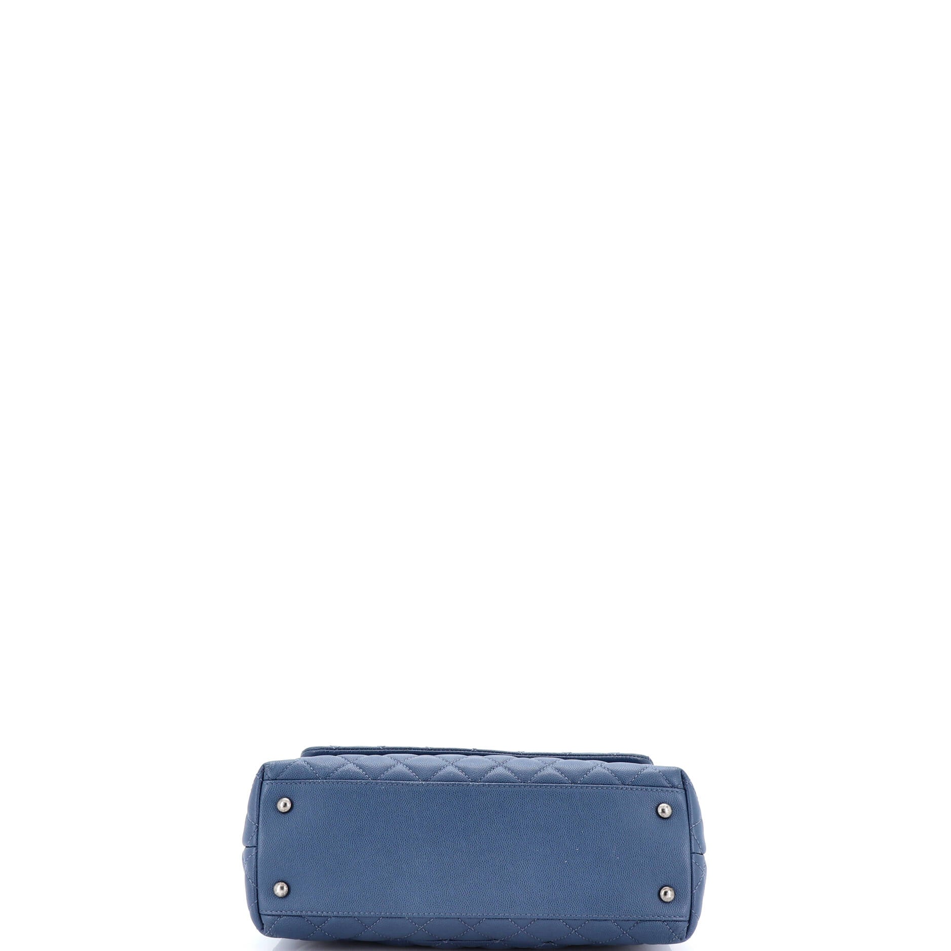 Coco Top Handle Bag Quilted Caviar Small
