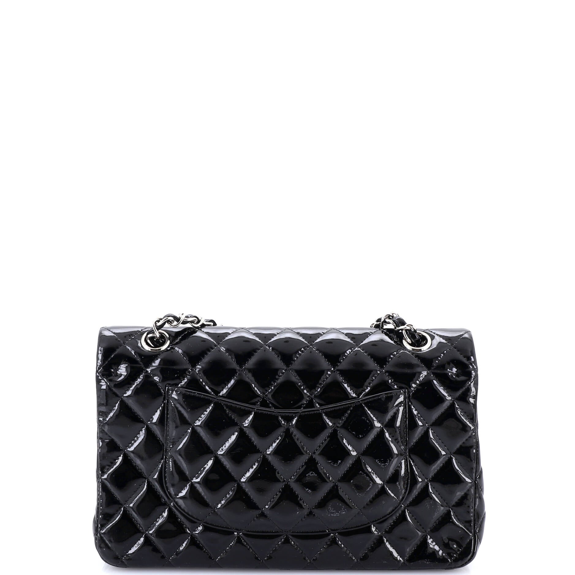 Classic Double Flap Bag Quilted Patent Medium
