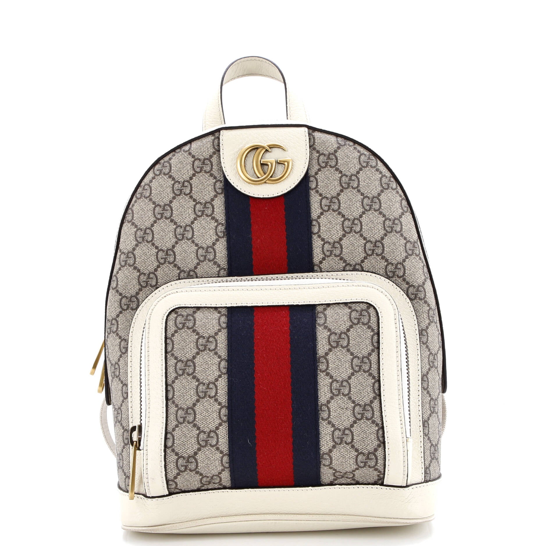Ophidia Backpack GG Coated Canvas and Leather Small
