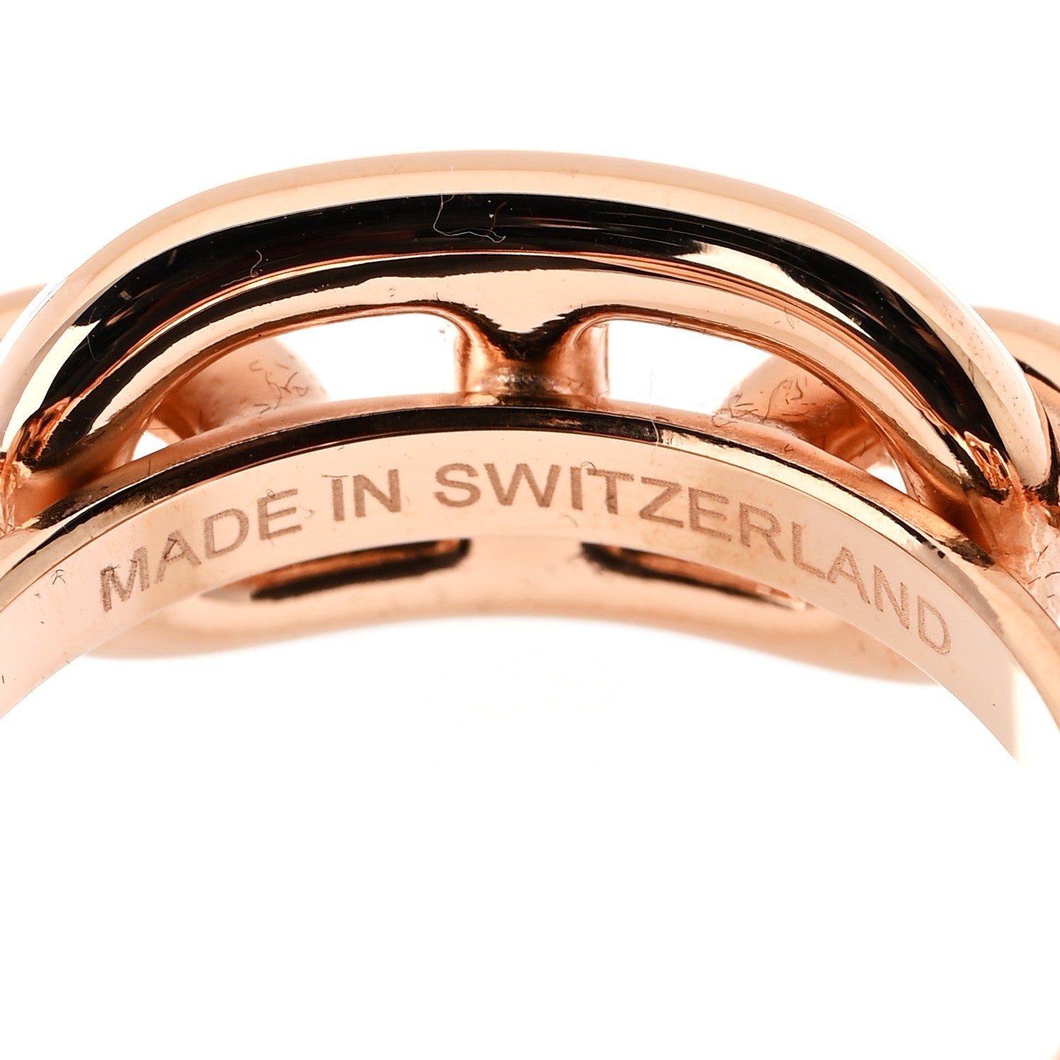 Plated Brass Regate Scarf Ring Plaqué Or Rose